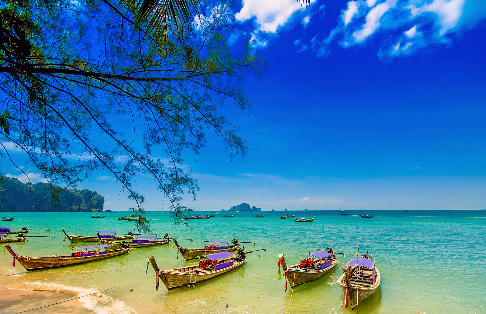 boat archipelago and sea