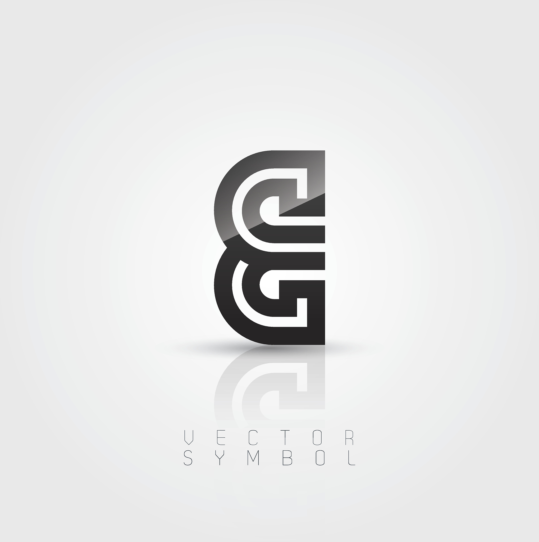 vector graphic elegant and creative line alphabet / letter e