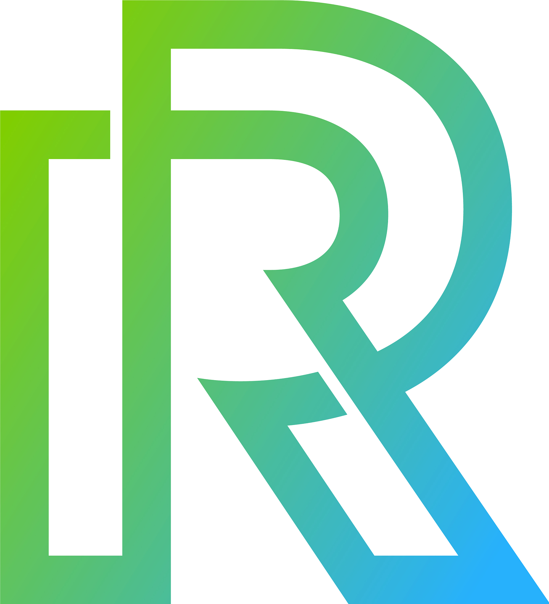 pixel letter r logo icon design