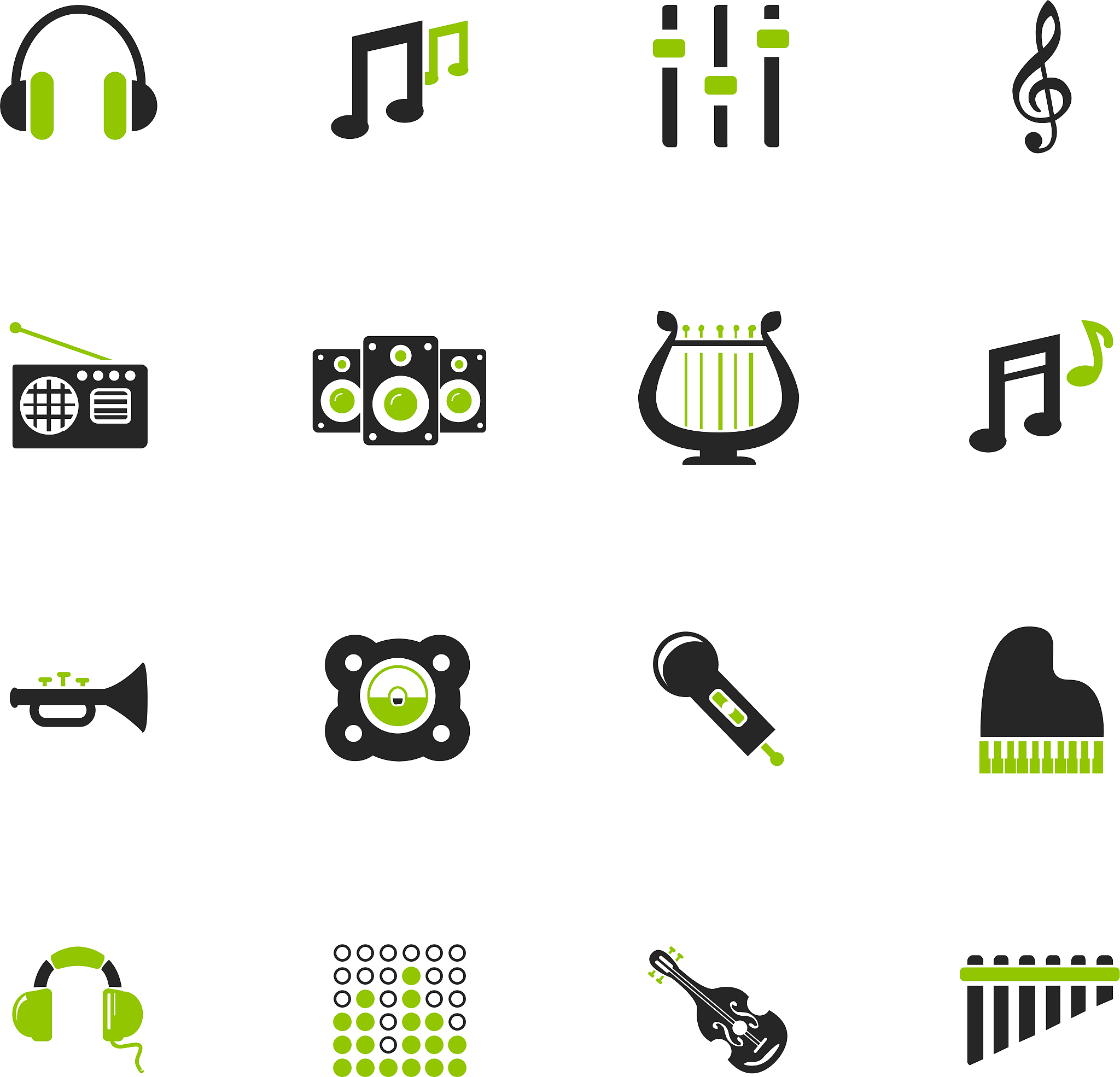 music icons set