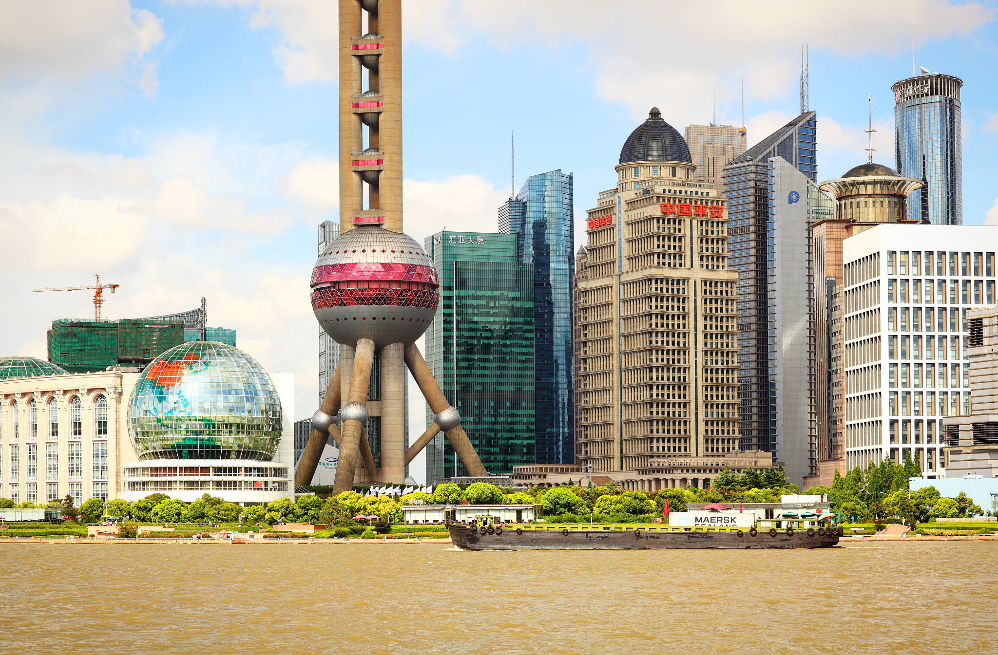上海浦东外滩风光