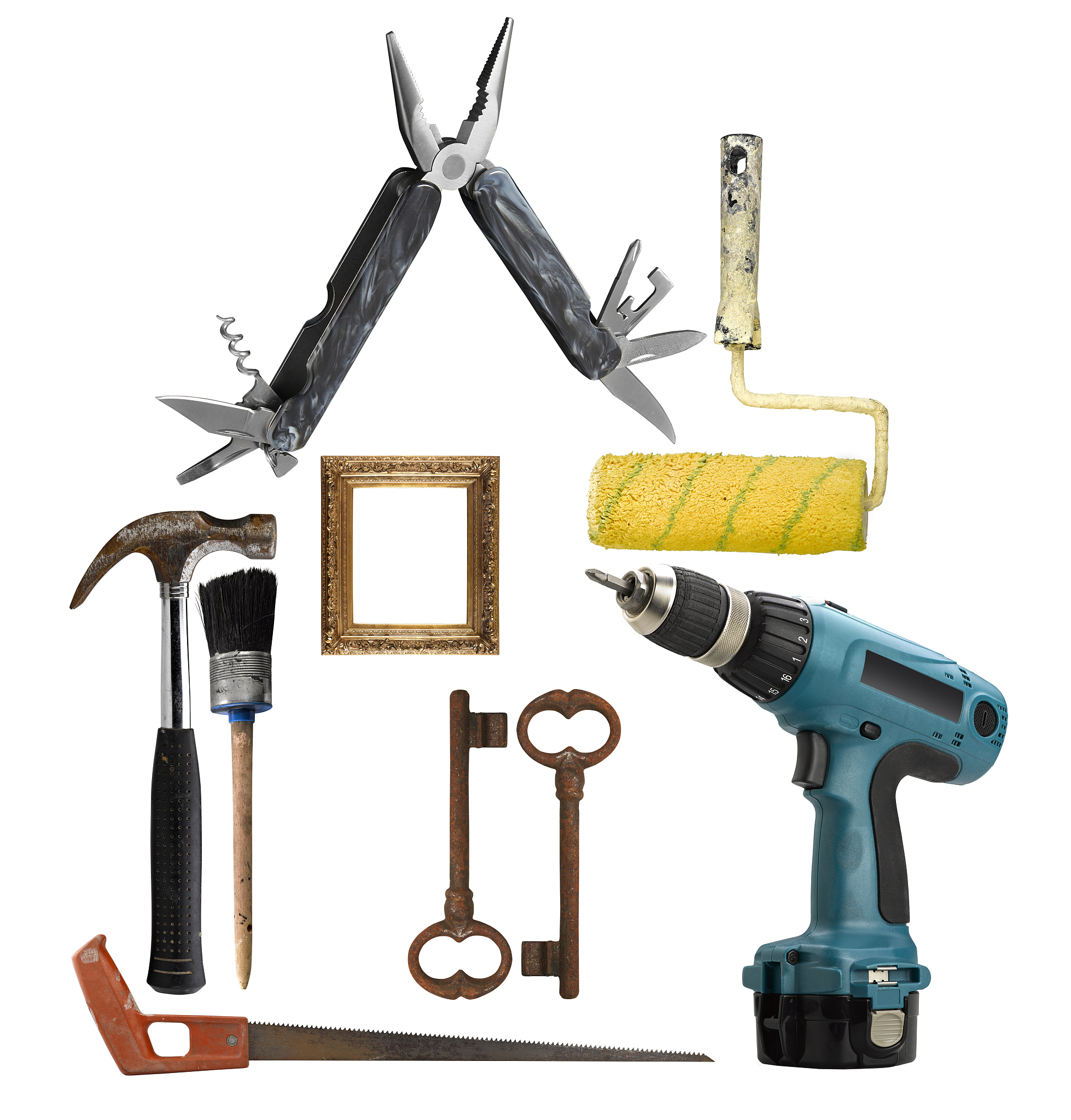 house build with different tools