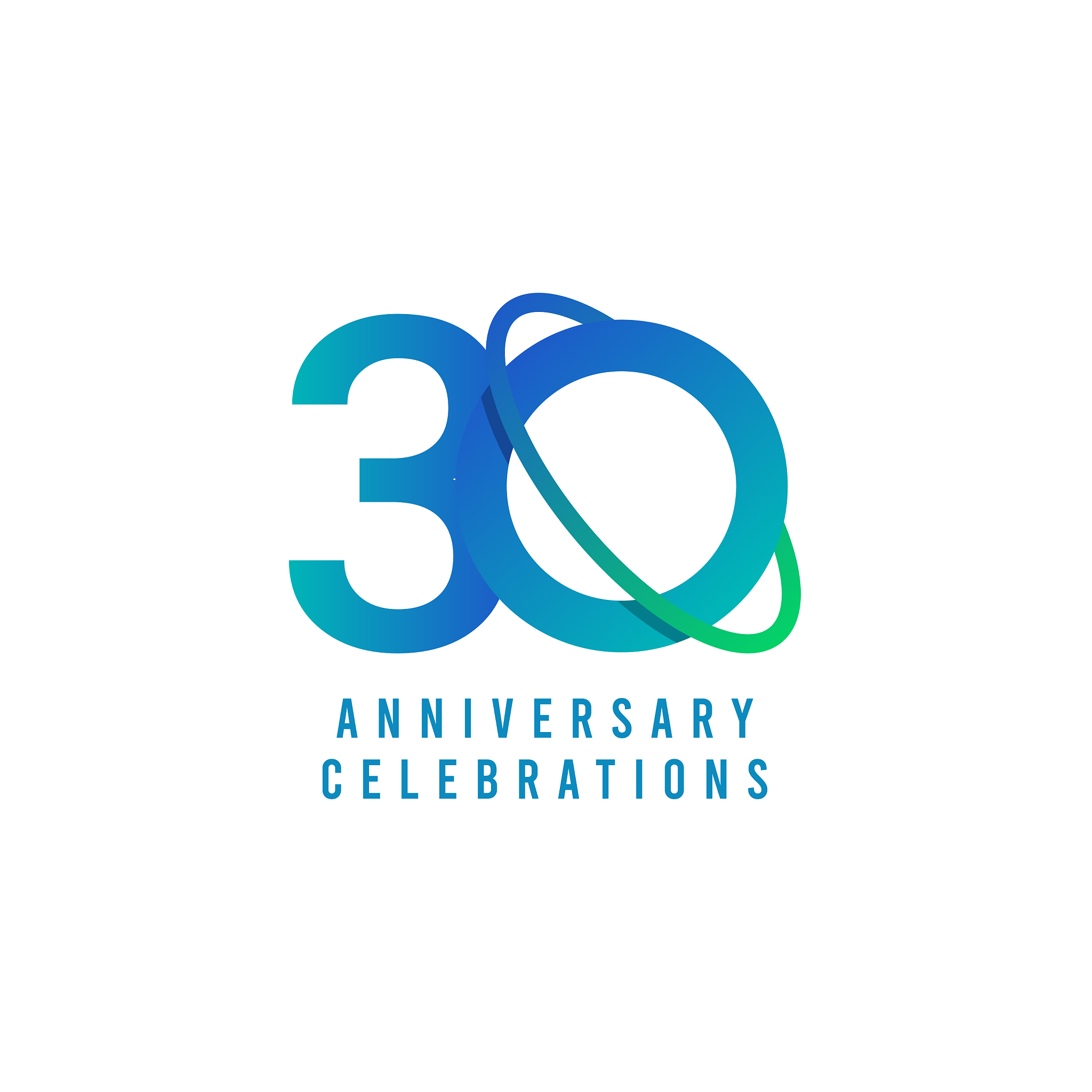 30 years anniversary celebrations template design