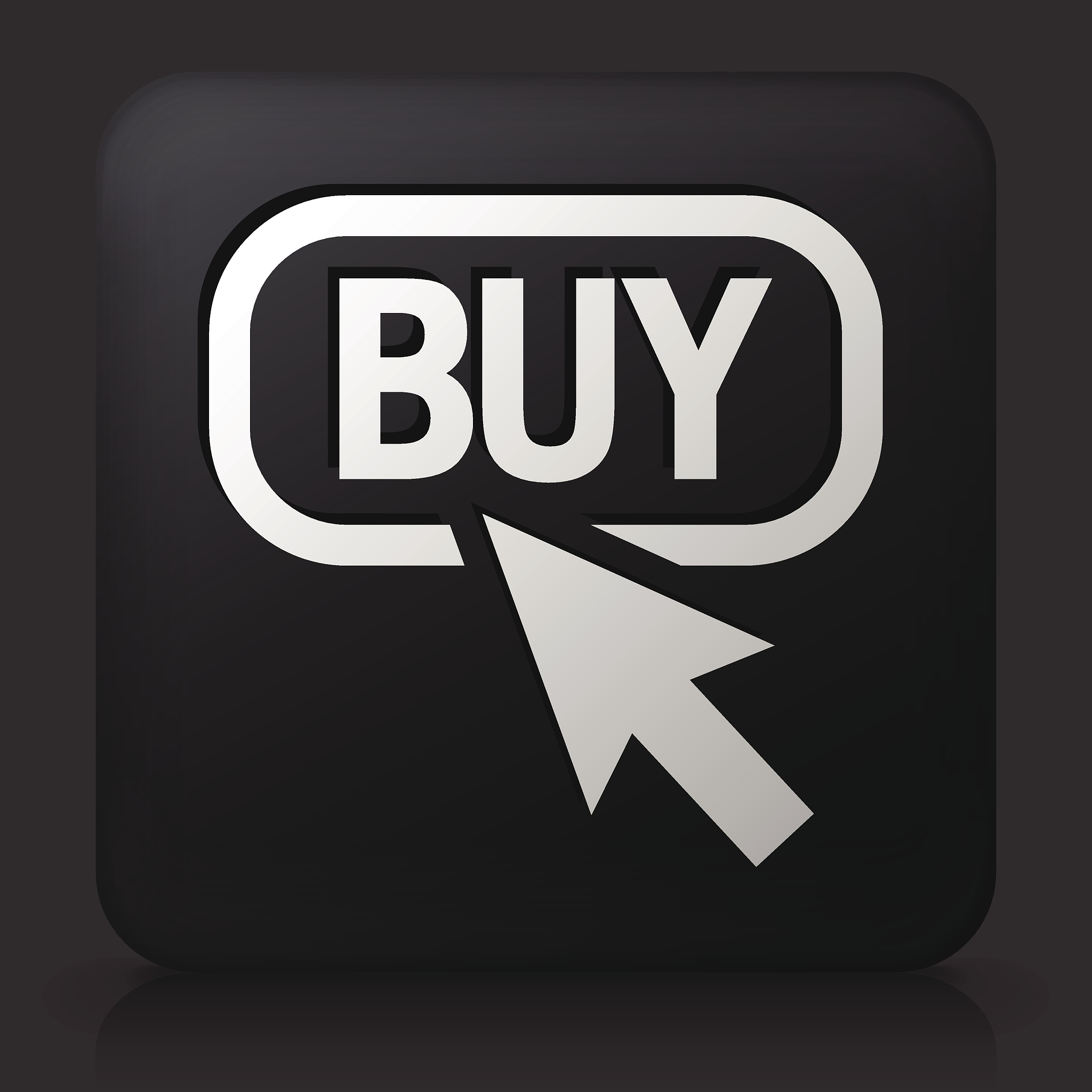 black square button with buy button