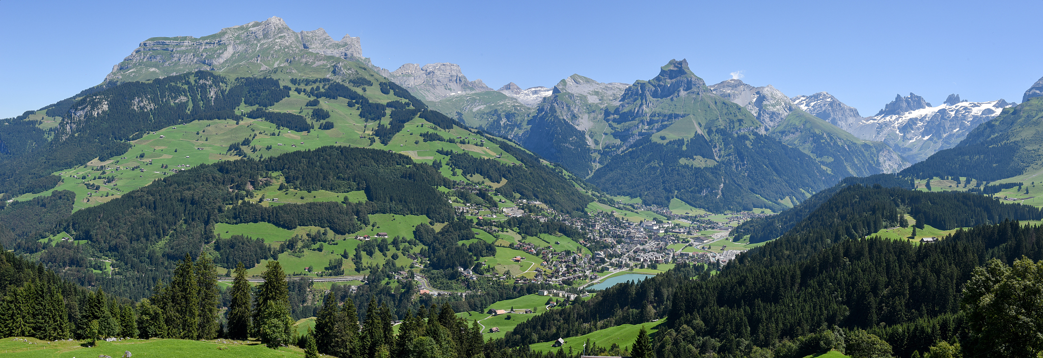 mountain landscape over engelberg