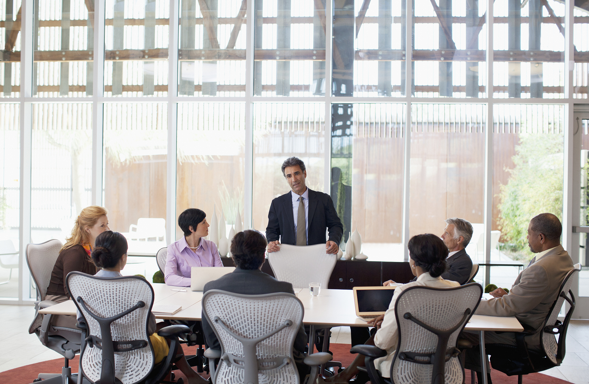 business people at meeting