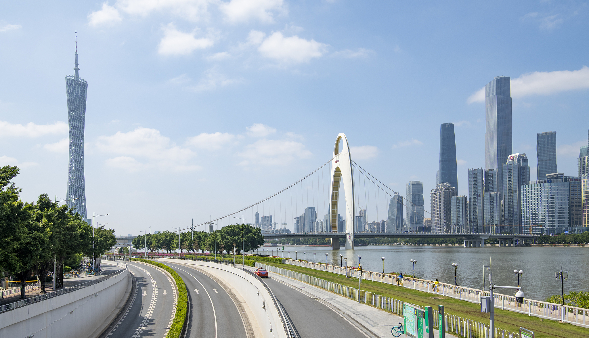 中国广州城市风光