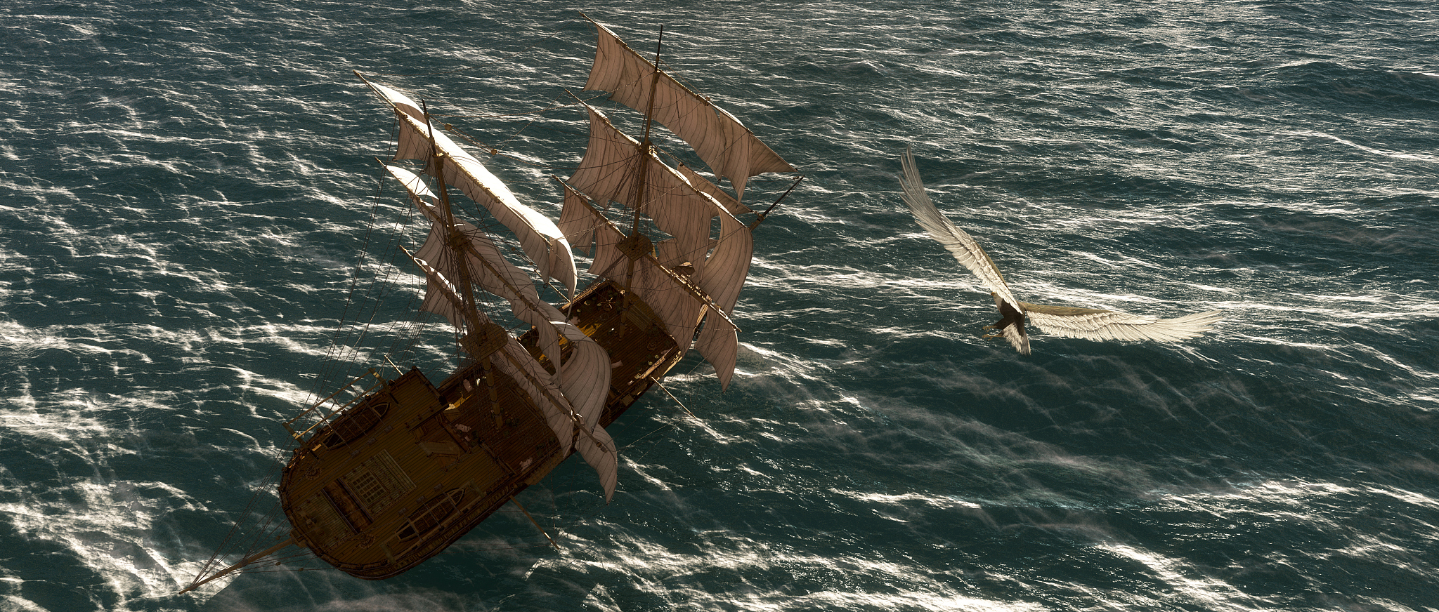 惊险海战：与巨型怪鱼搏斗，最终获救回归陆地