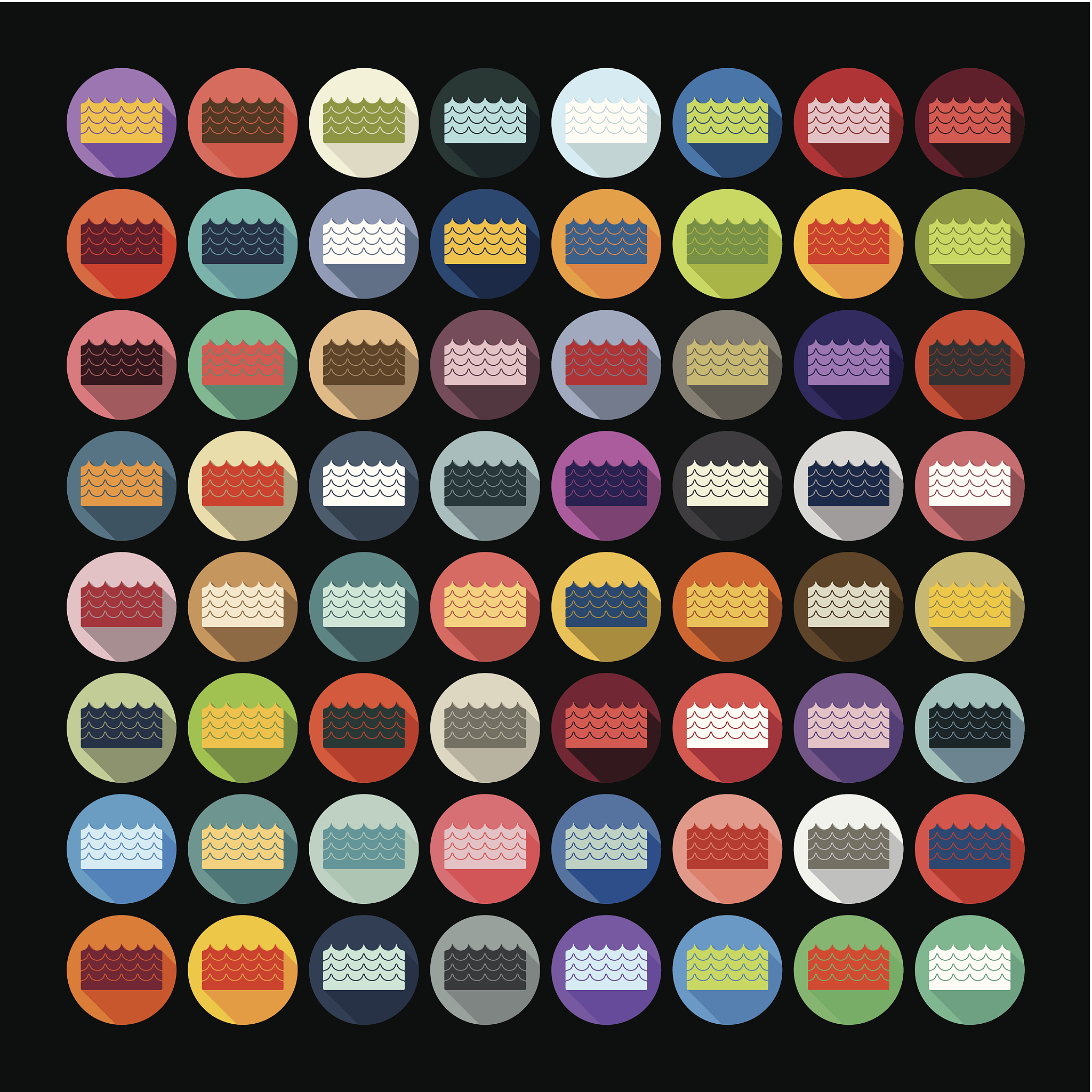 flat design: wave