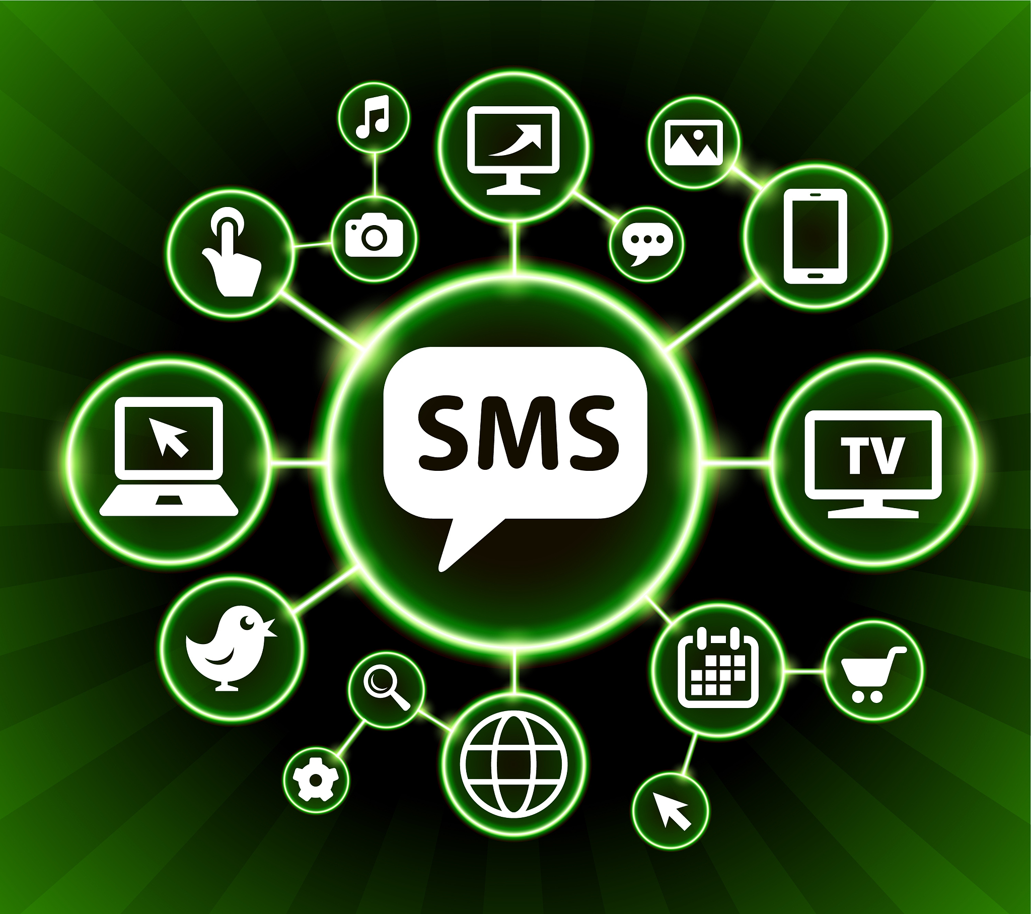 instant message internet communication technology dark buttons b