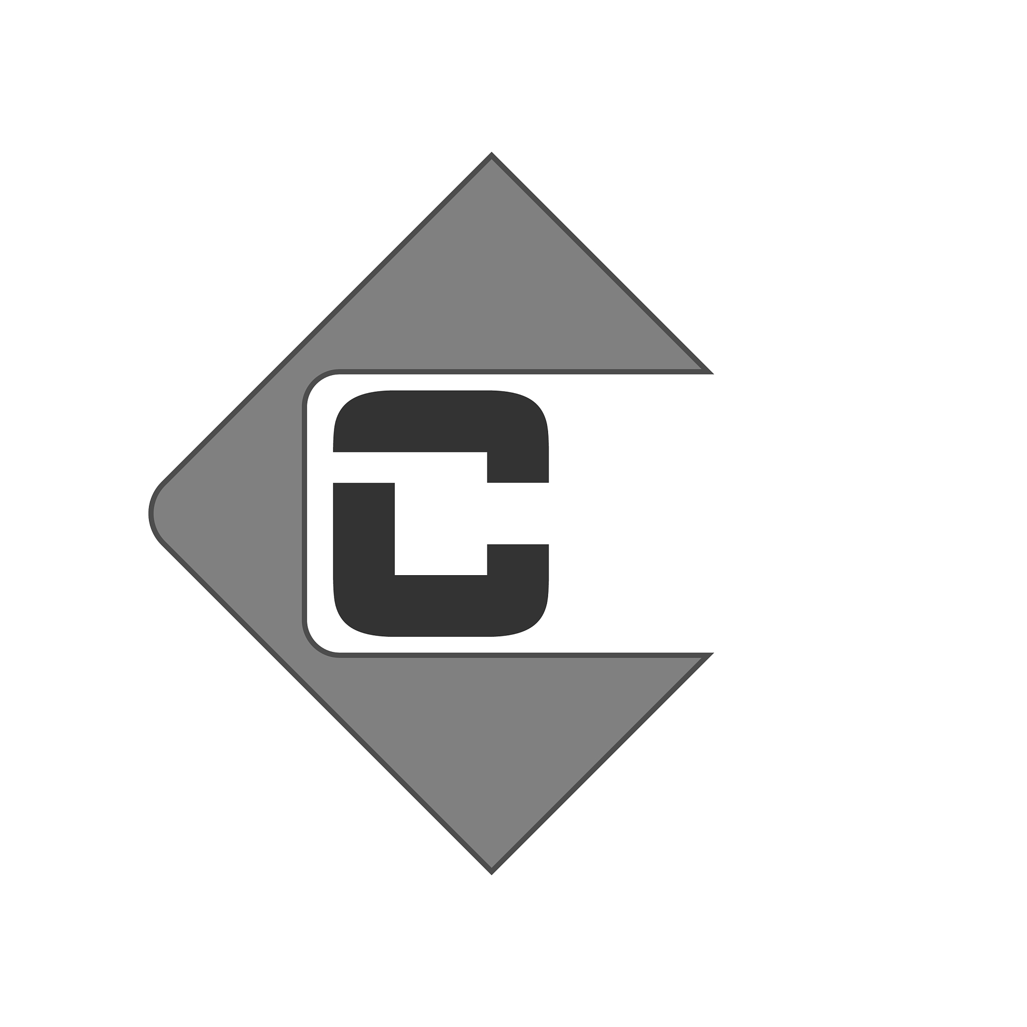 initial letter c logo template design