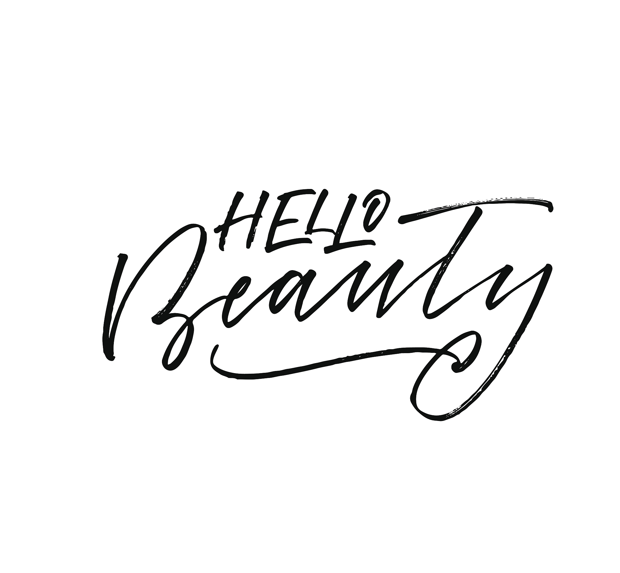 hello beauty postcard.