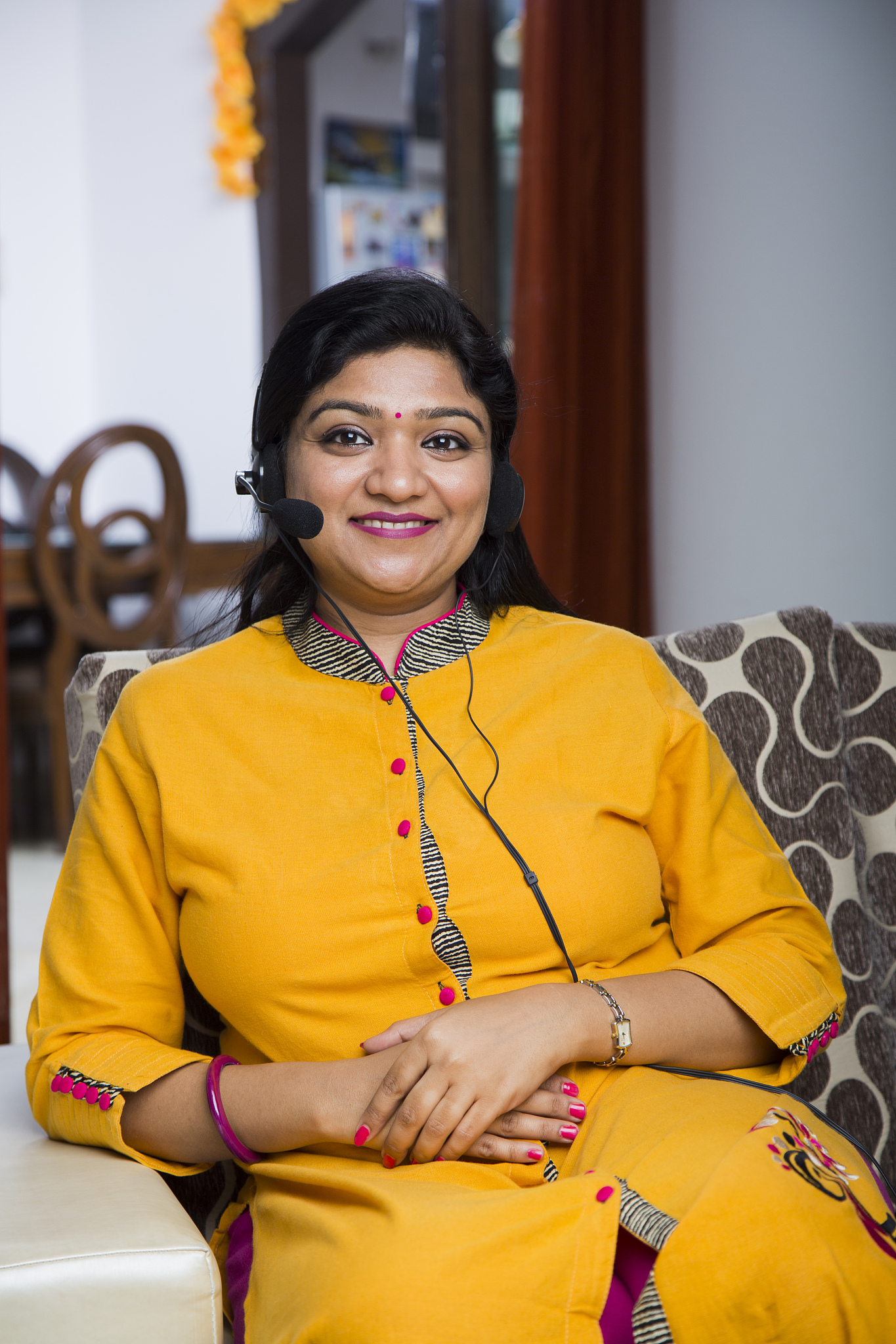 indian woman working at home - stock images
