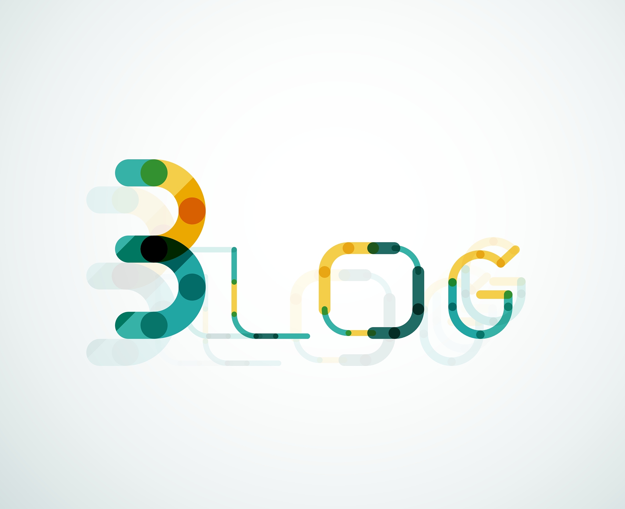 blog word font concept