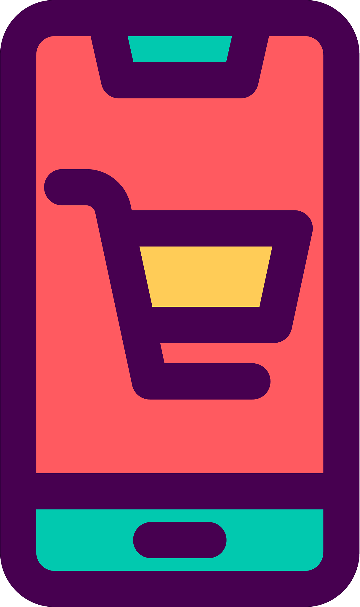 mobile shopping icon design e-commerce icon design