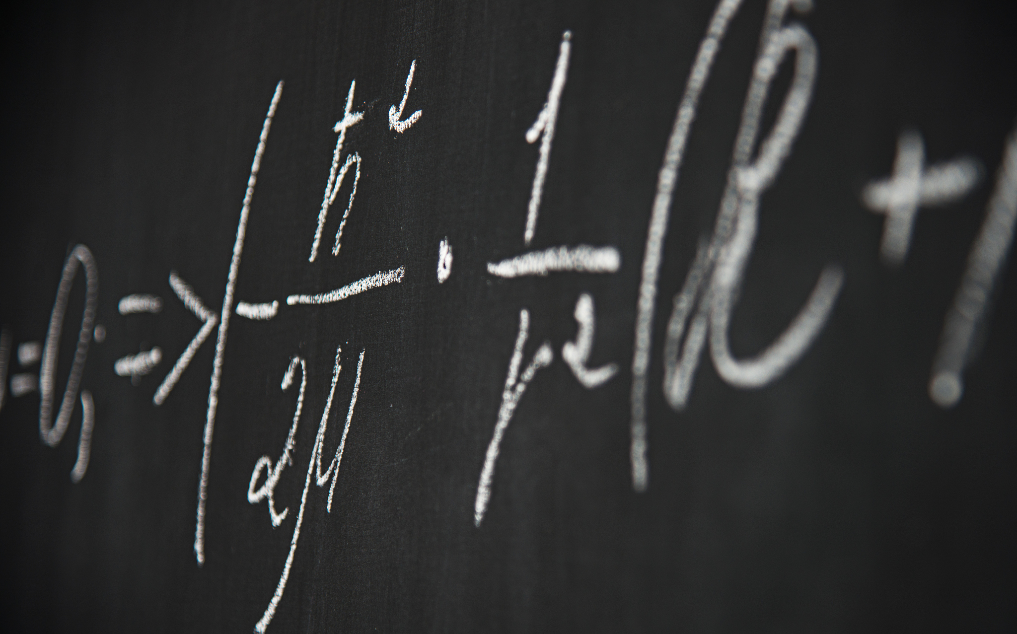 equations on blackboard