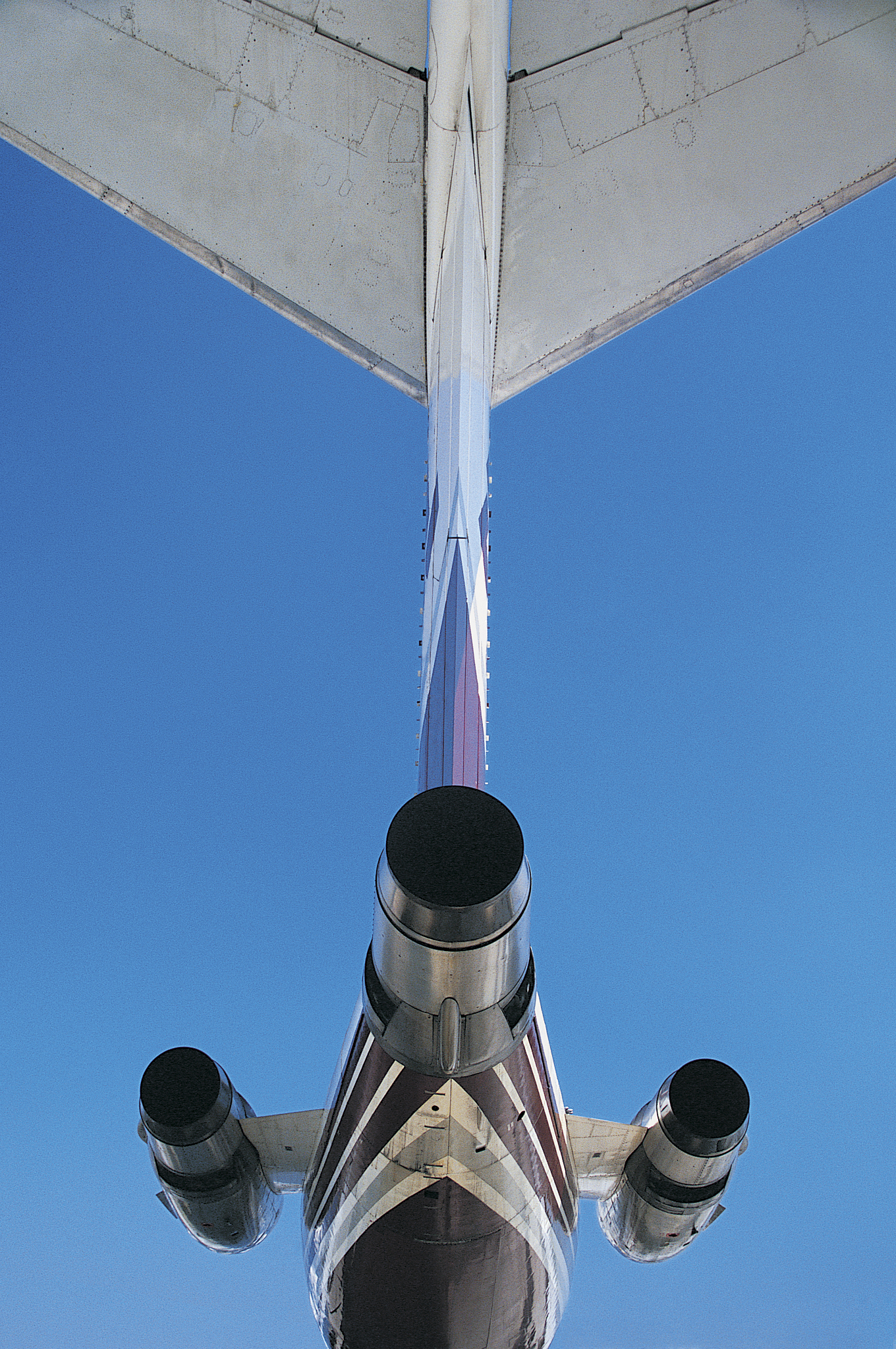 part of a commercial aircraft