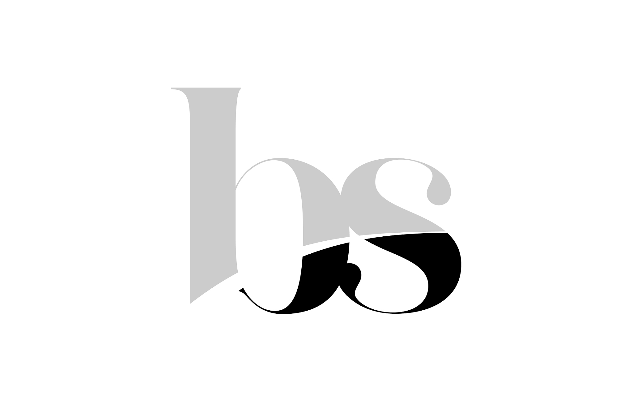 alphabet letter bs b s black and white logo icon