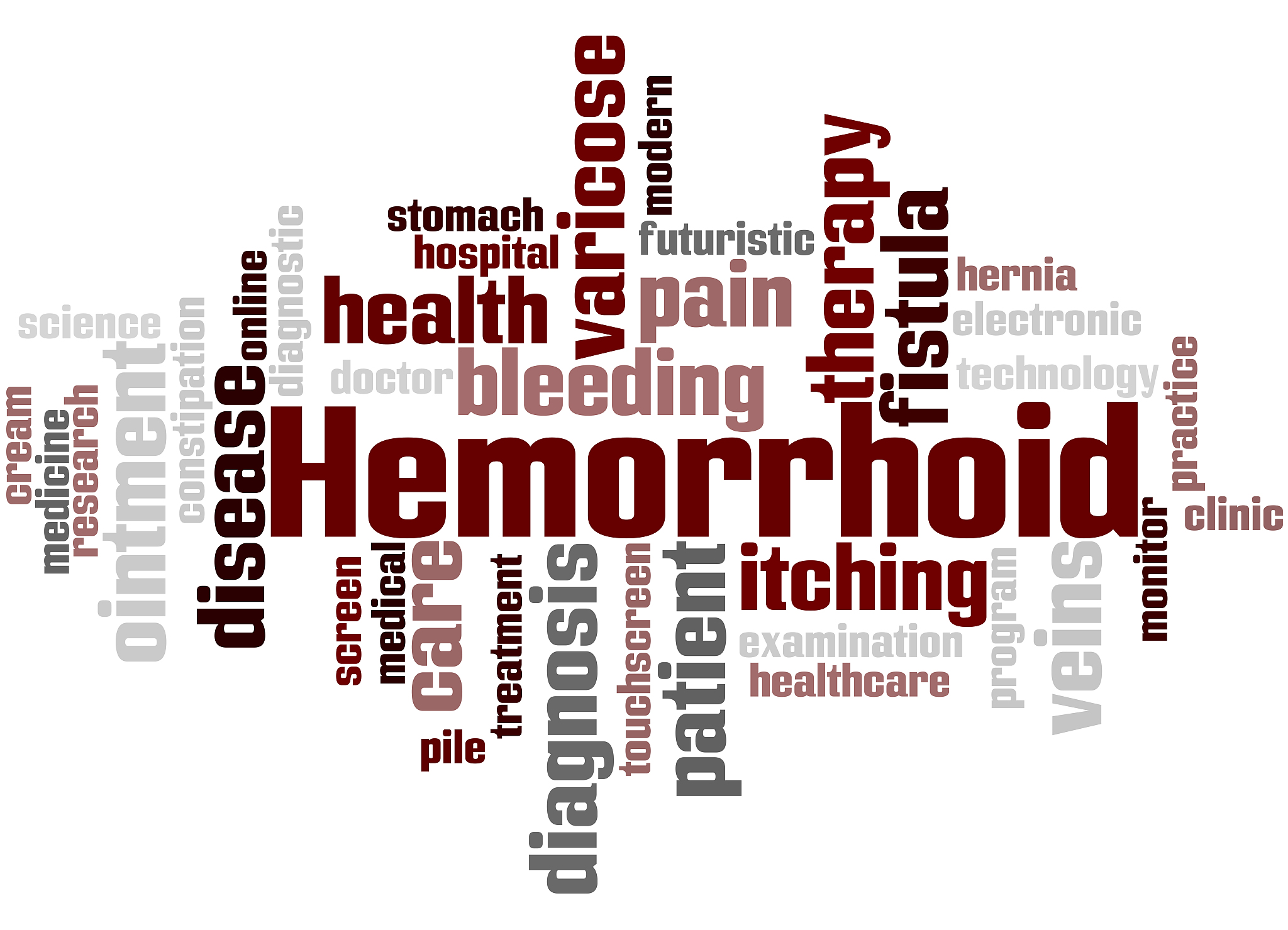 hemorrhoid, word cloud concept 8