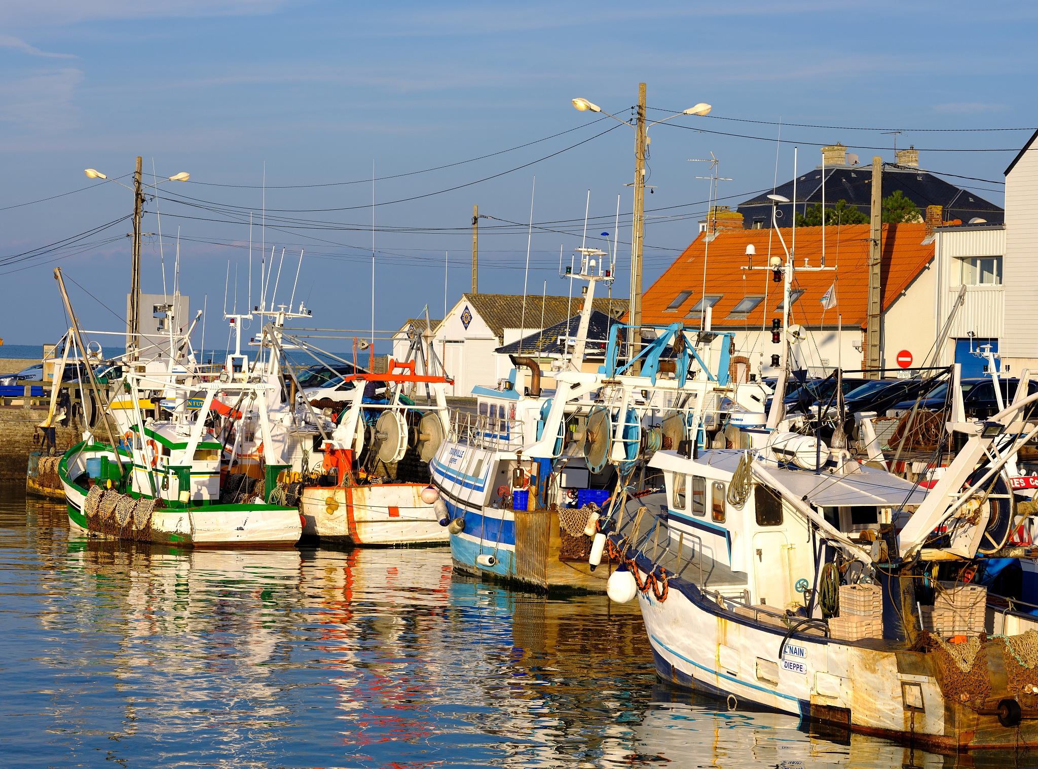 fishing port in normandy