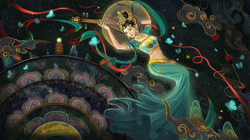 玉石琵琶精素材网站推荐 - 精美图片资源