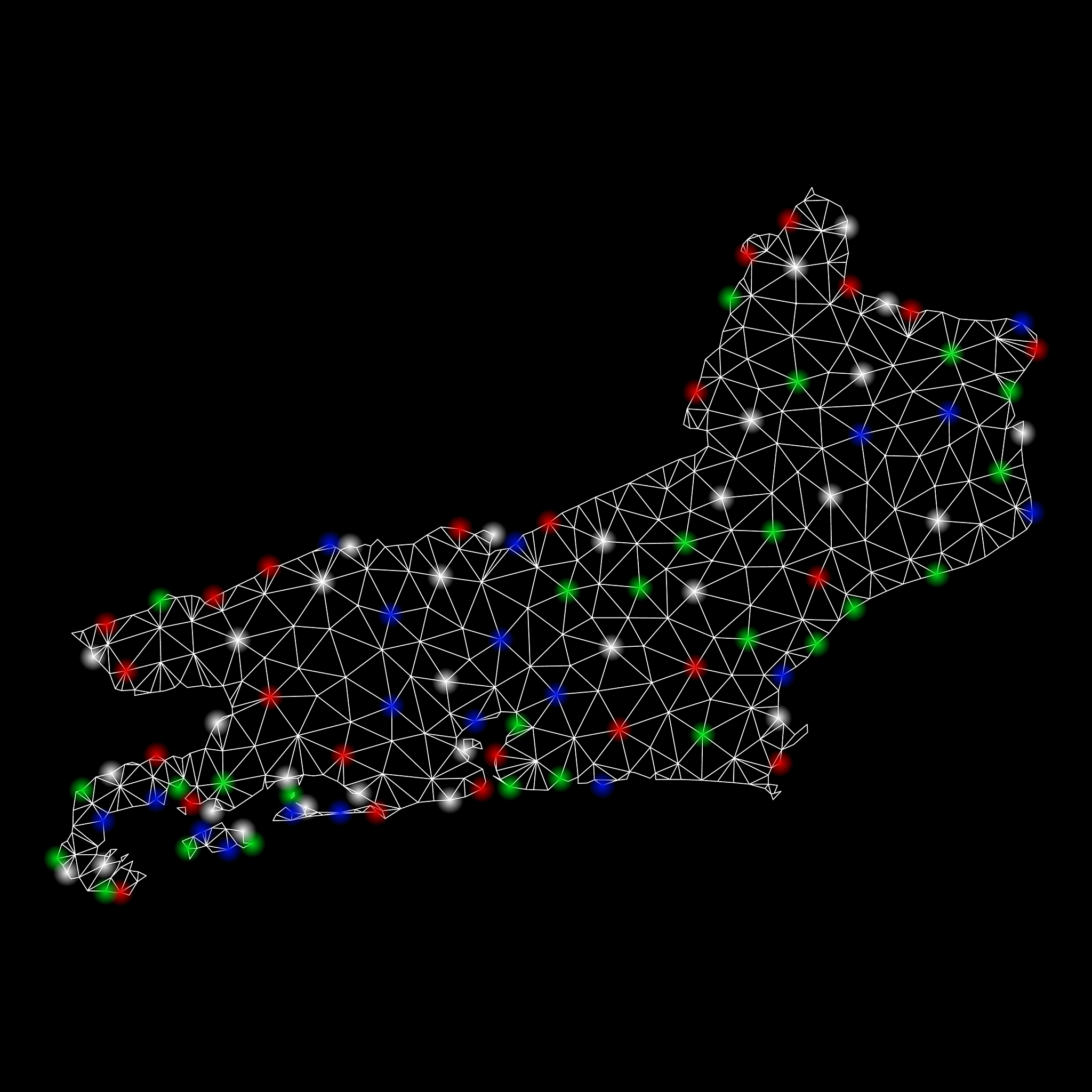 bright mesh carcass rio de janeiro state map with