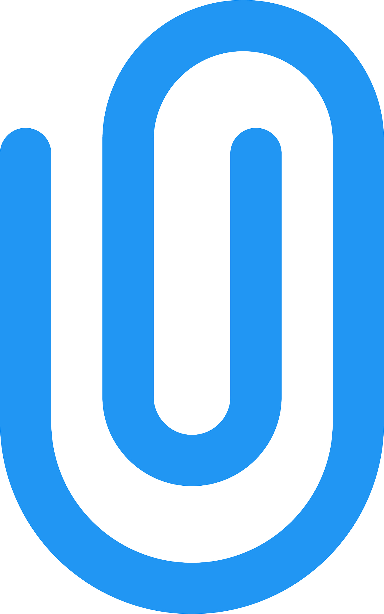 paper clip logotype for file attachment in email