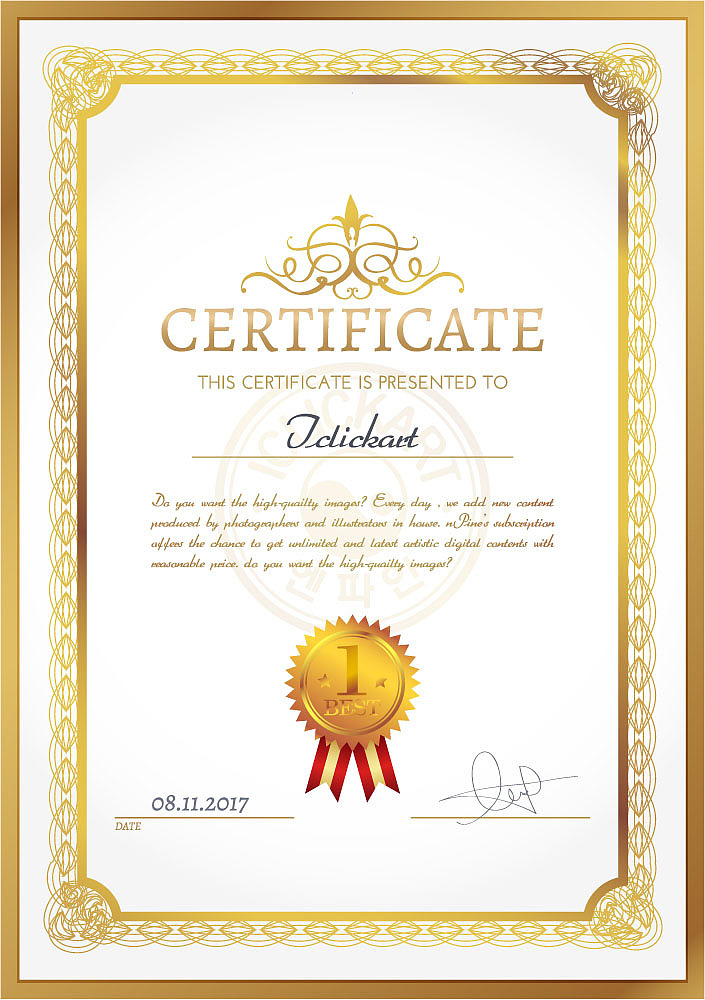 certificate template