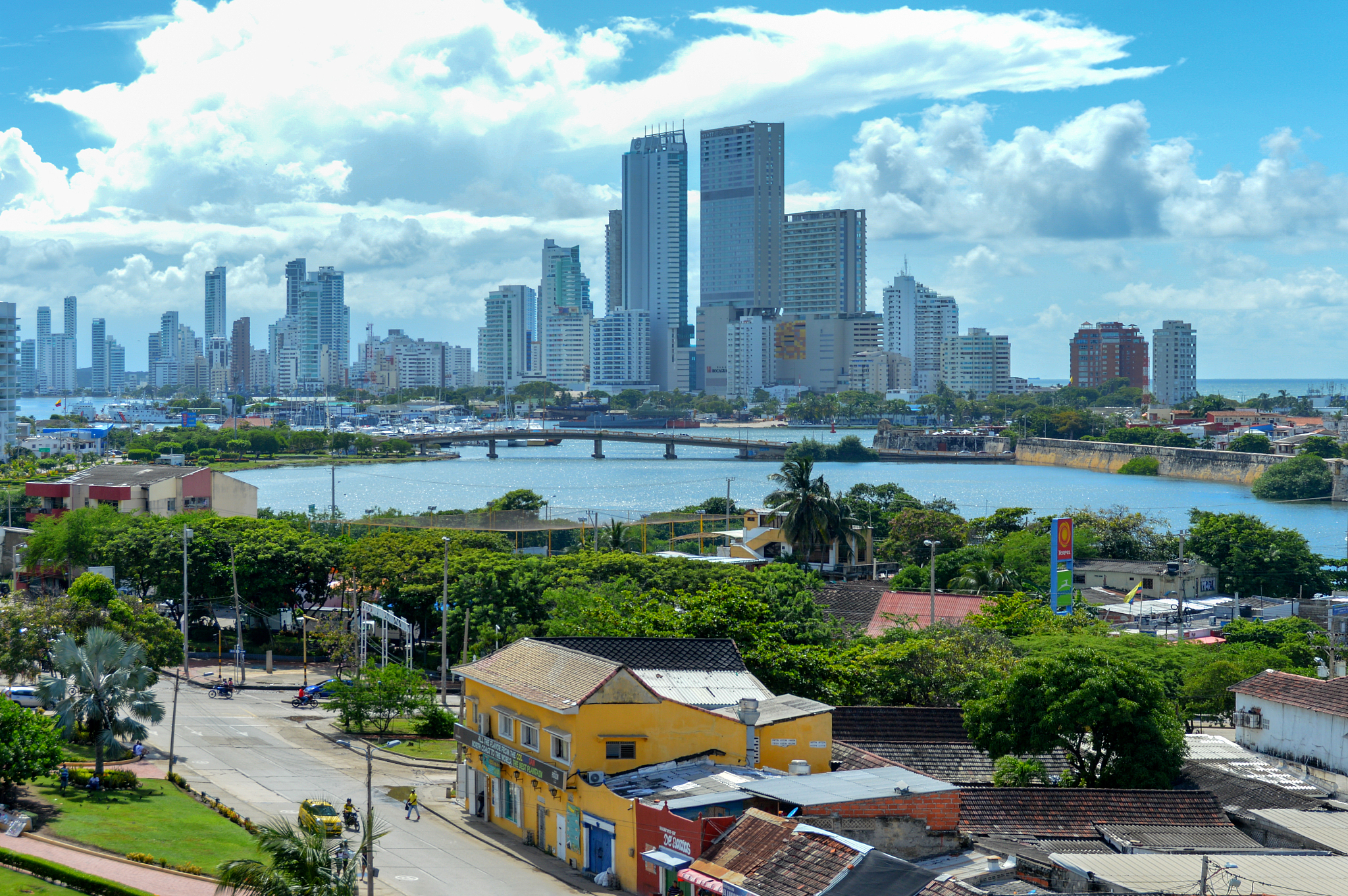 cartagena, colombia cityscape and skyline