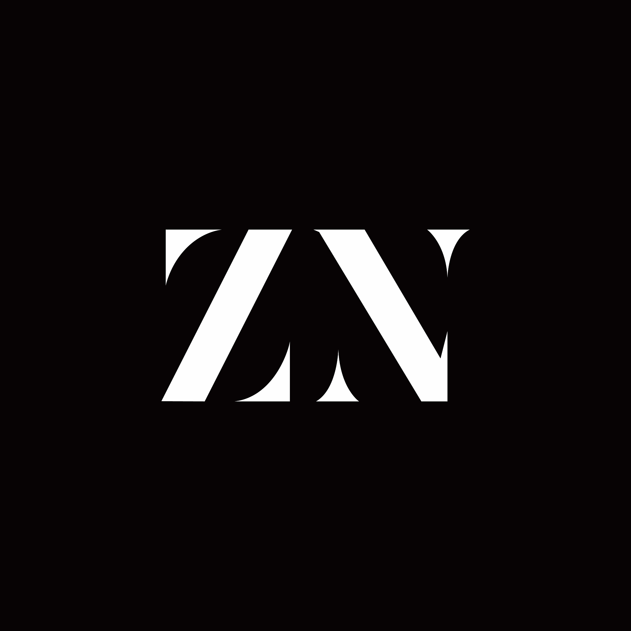 zn logo letter initial logo designs template