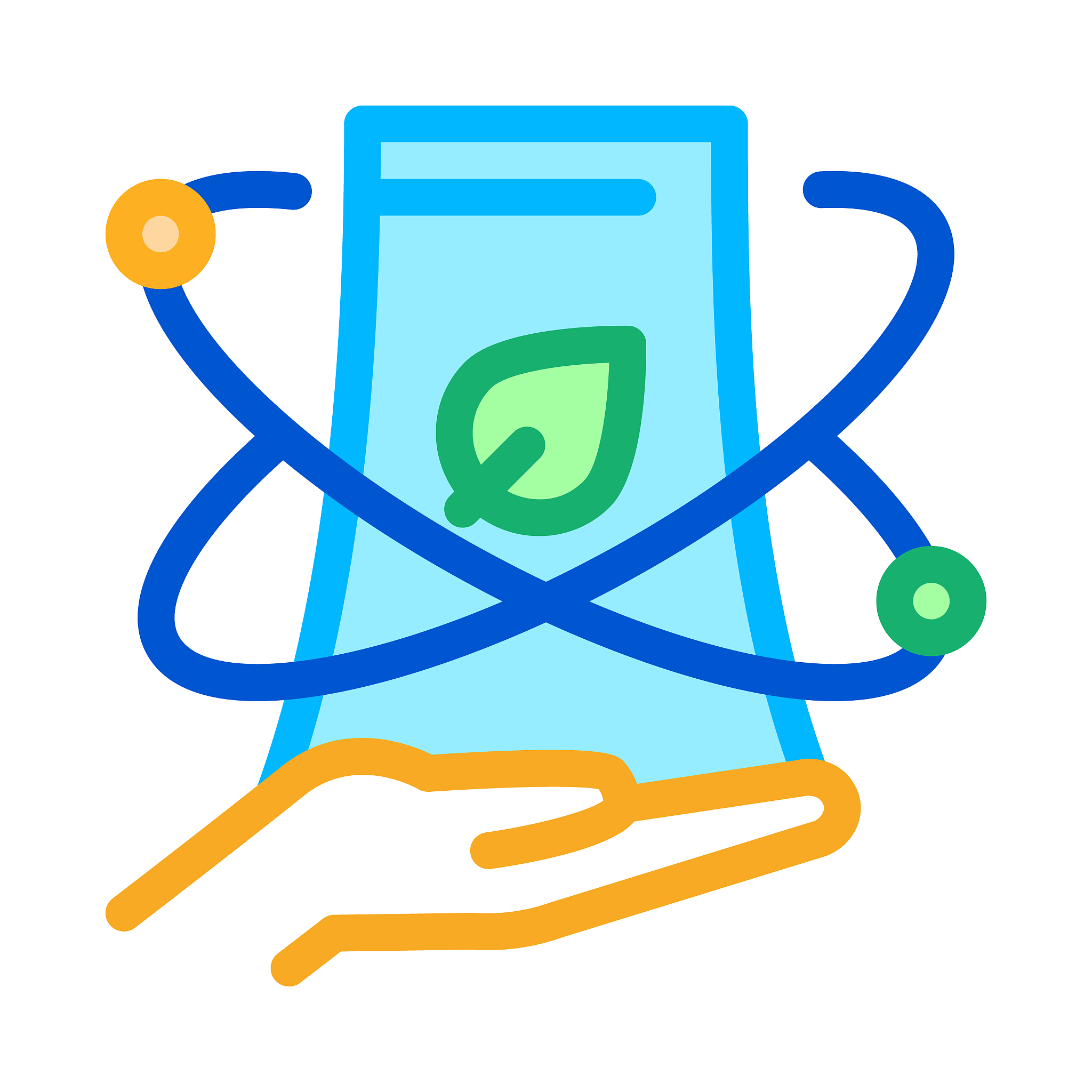 smartphone nfc icon vector outline illustration