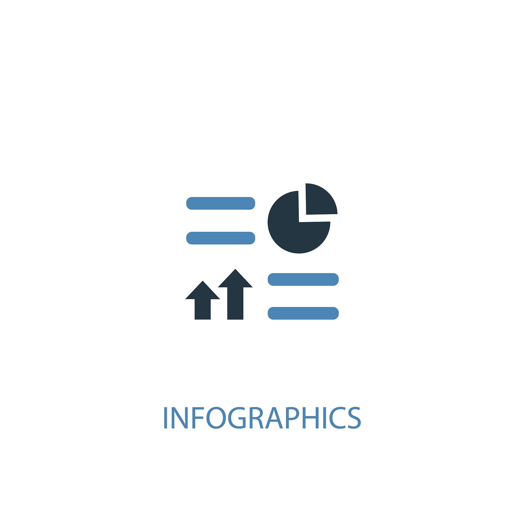 infographics concept 2 colored icon. simple blue element illustr