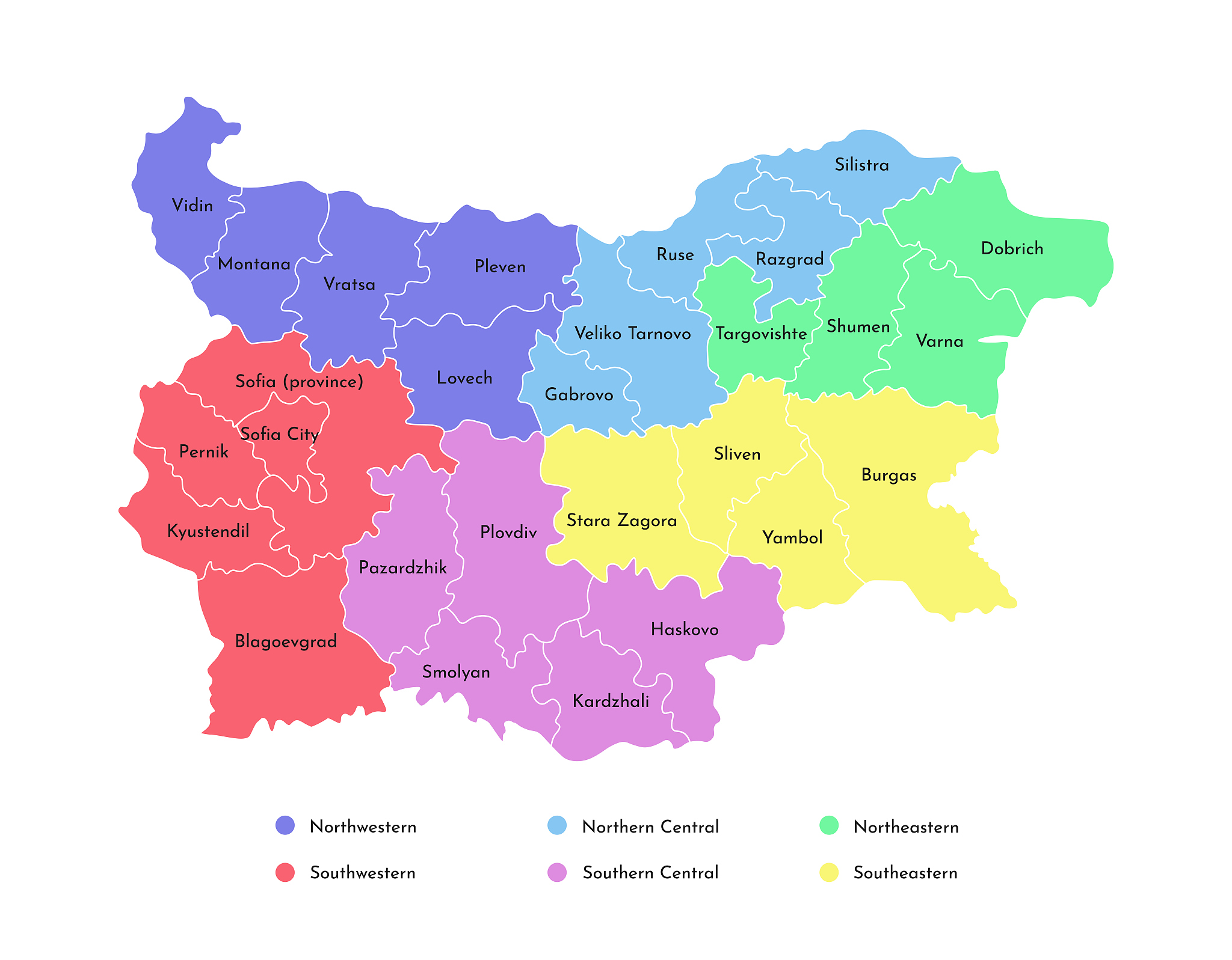 vector isolated illustration of simplified administrative map of