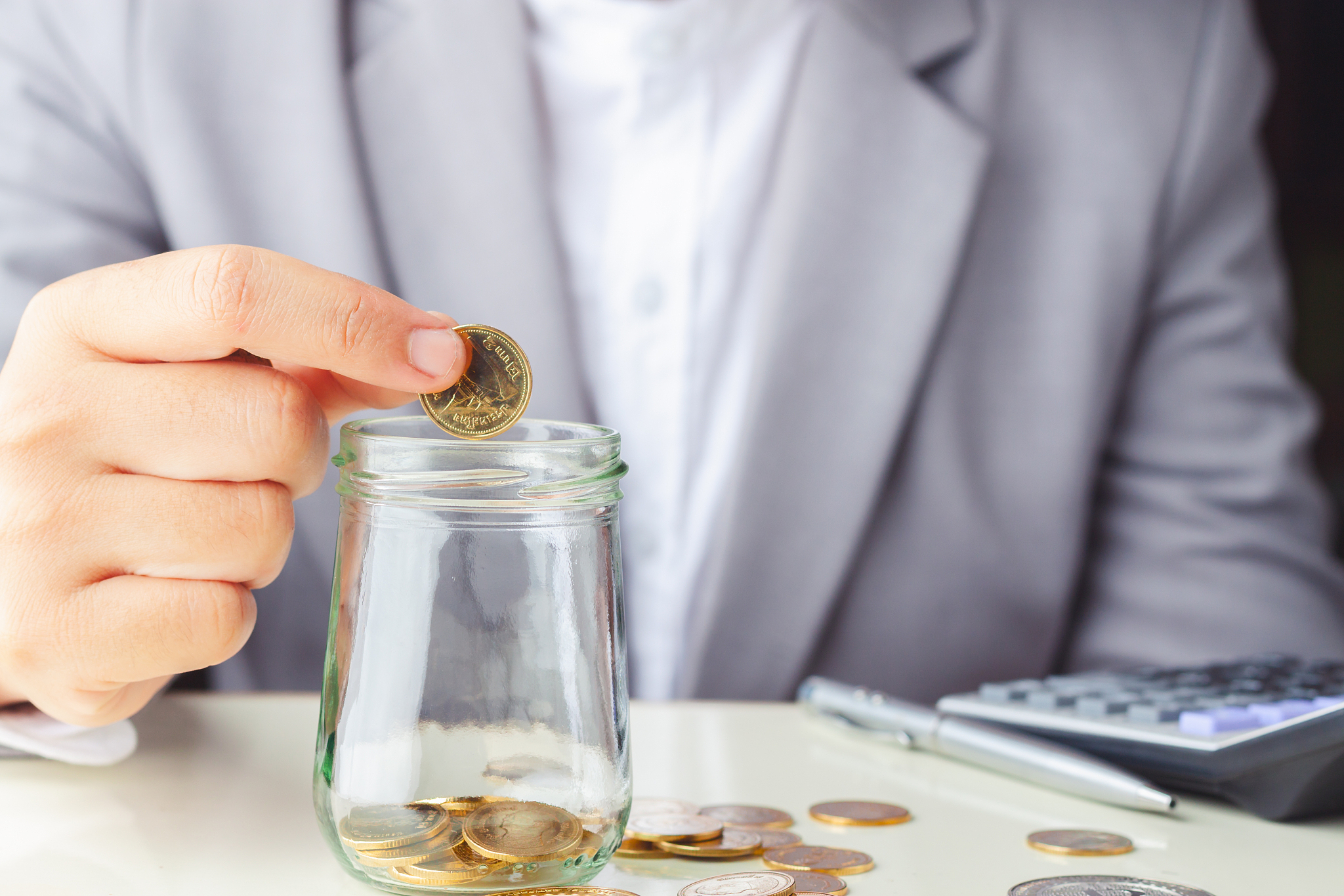 financial coin financial growth businessman saving money investm