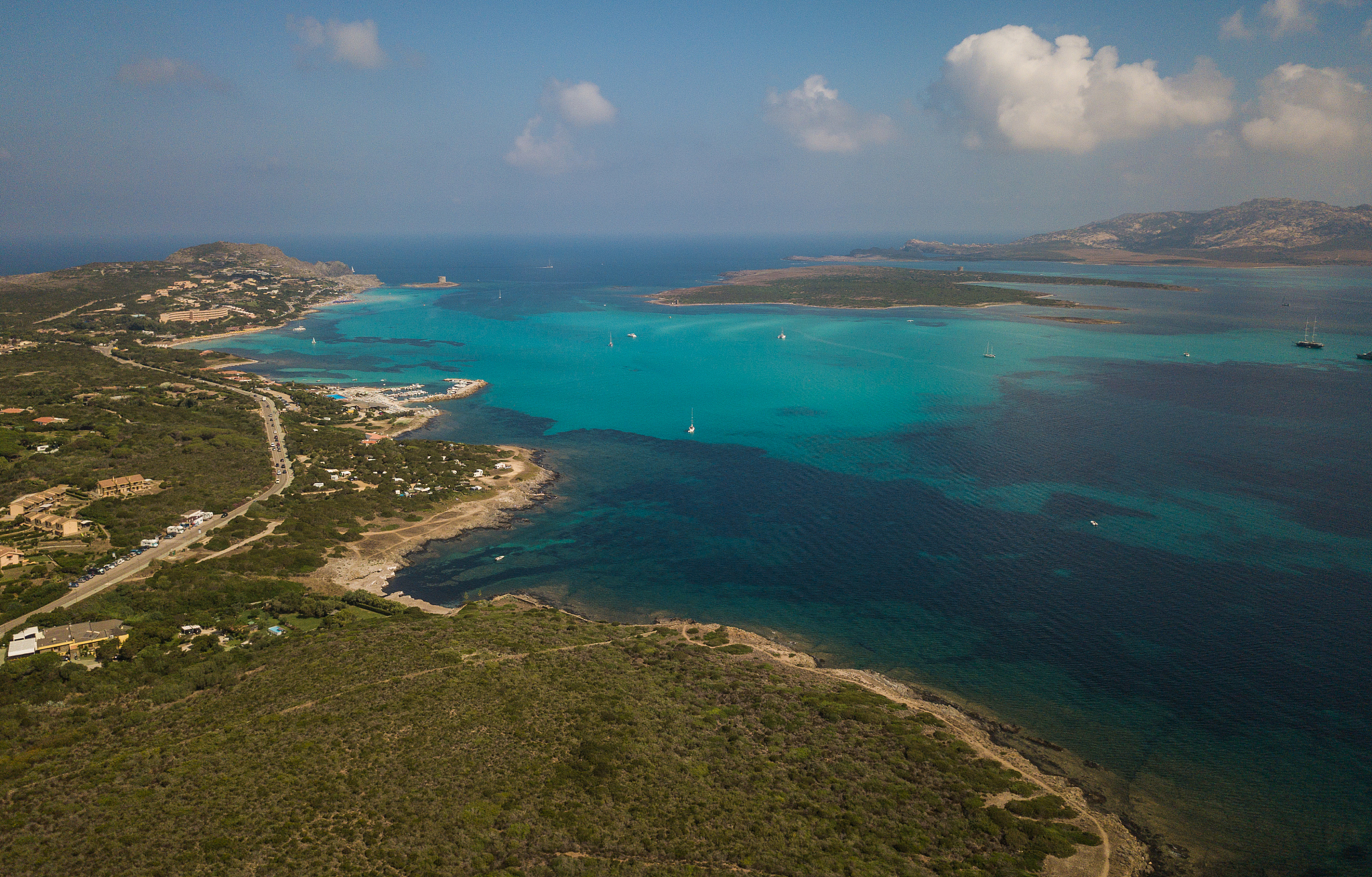 stintino, sardinia, ita - aerial view