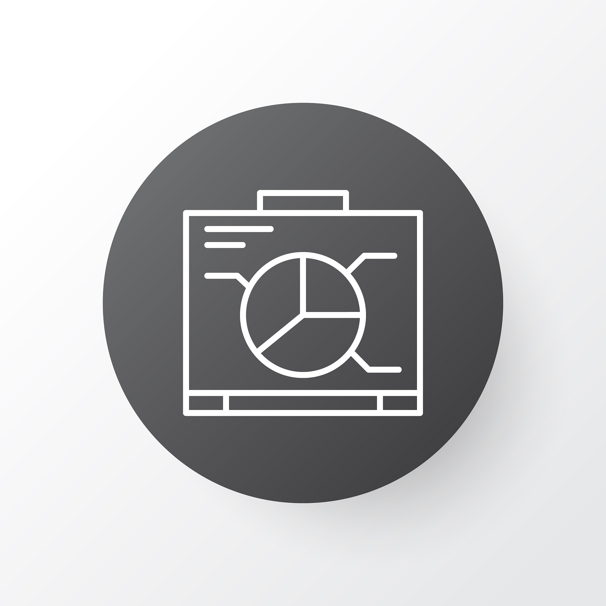 graph and presentation icon symbol premium