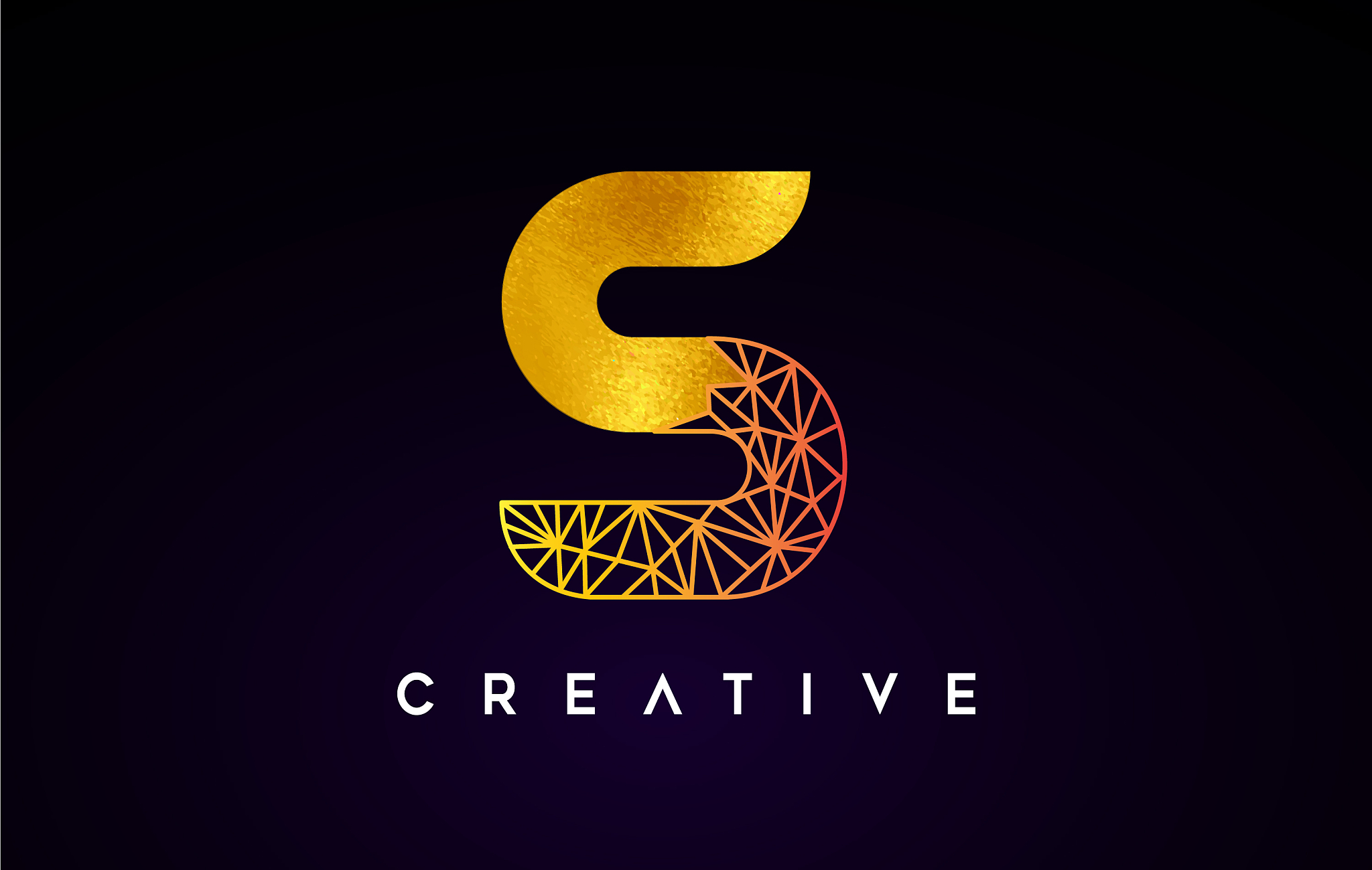 golden gold letter s beauty logo s letter design