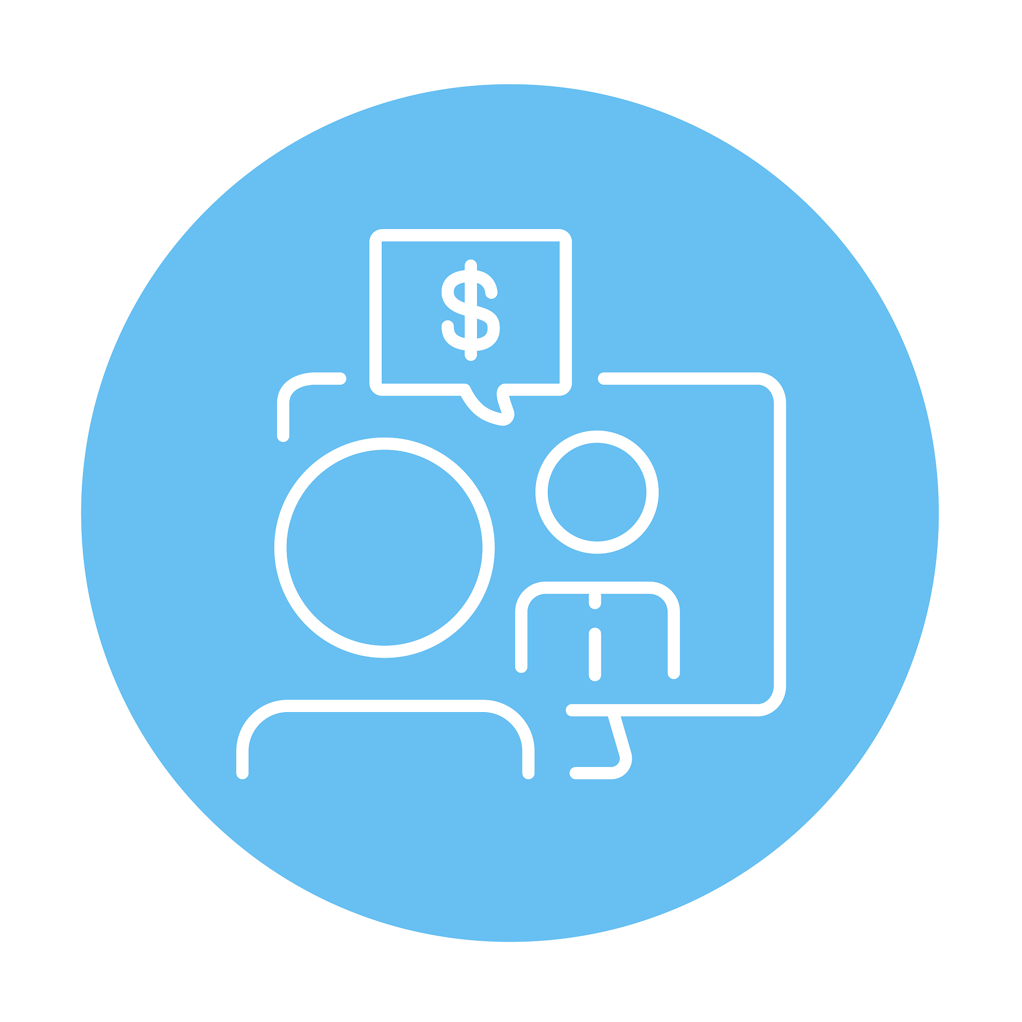 business video negotiations line icon