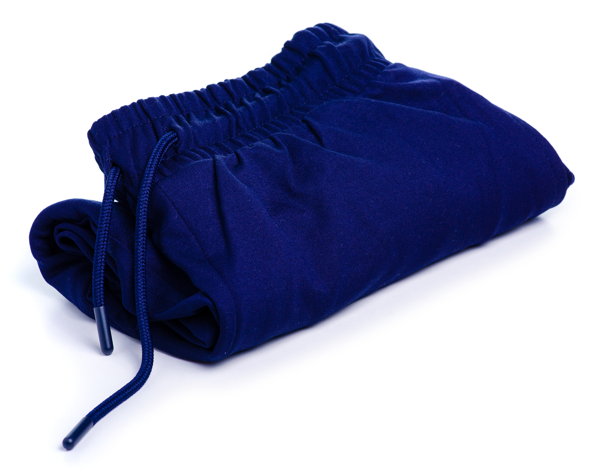 blue folded sweatpants clothing