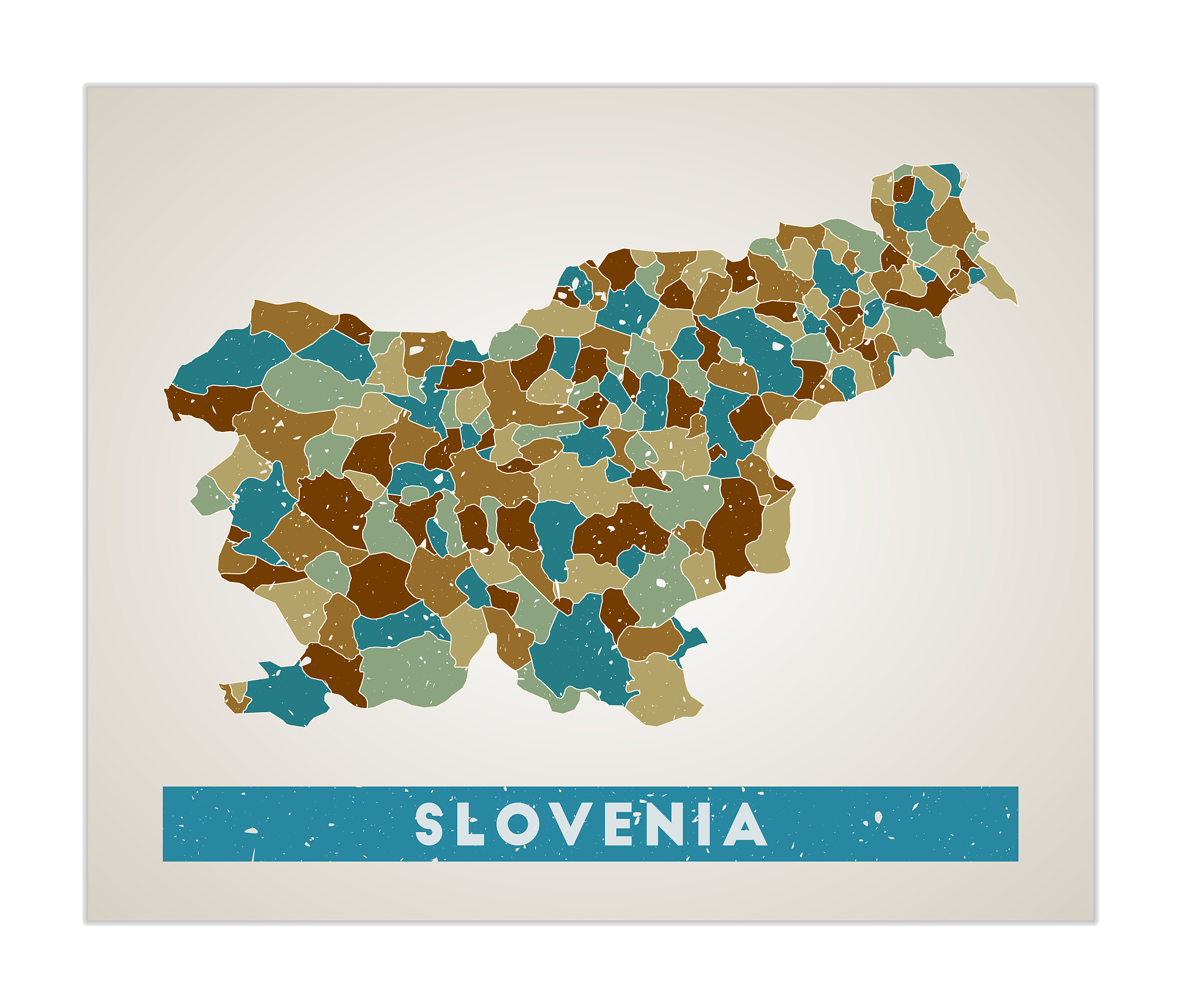 slovenia map.