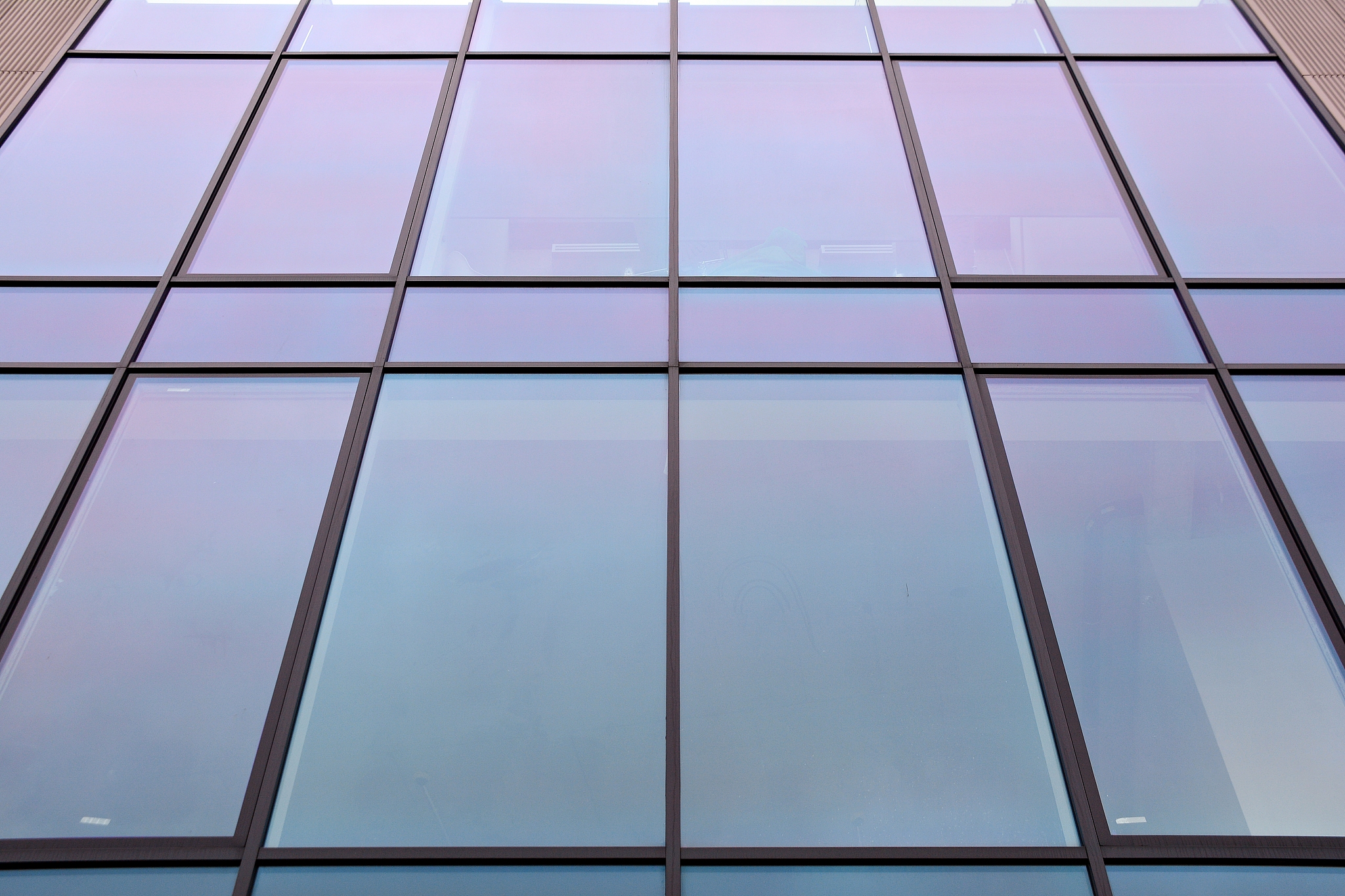 modern building. modern office building with facade of glass