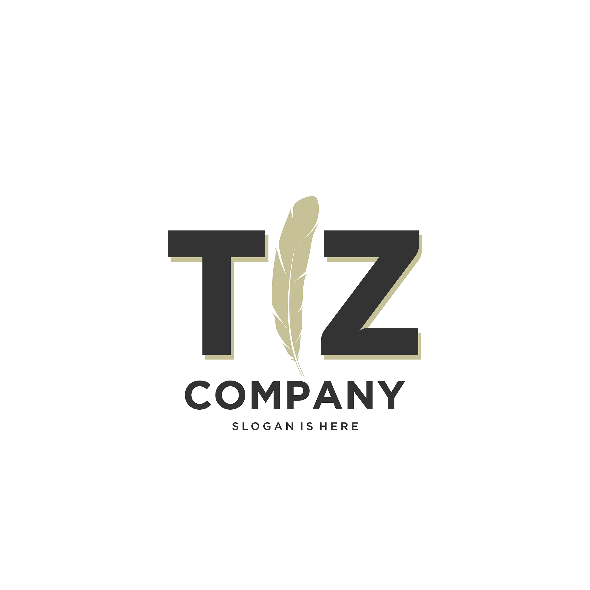 initial tz letter unique attractive creative