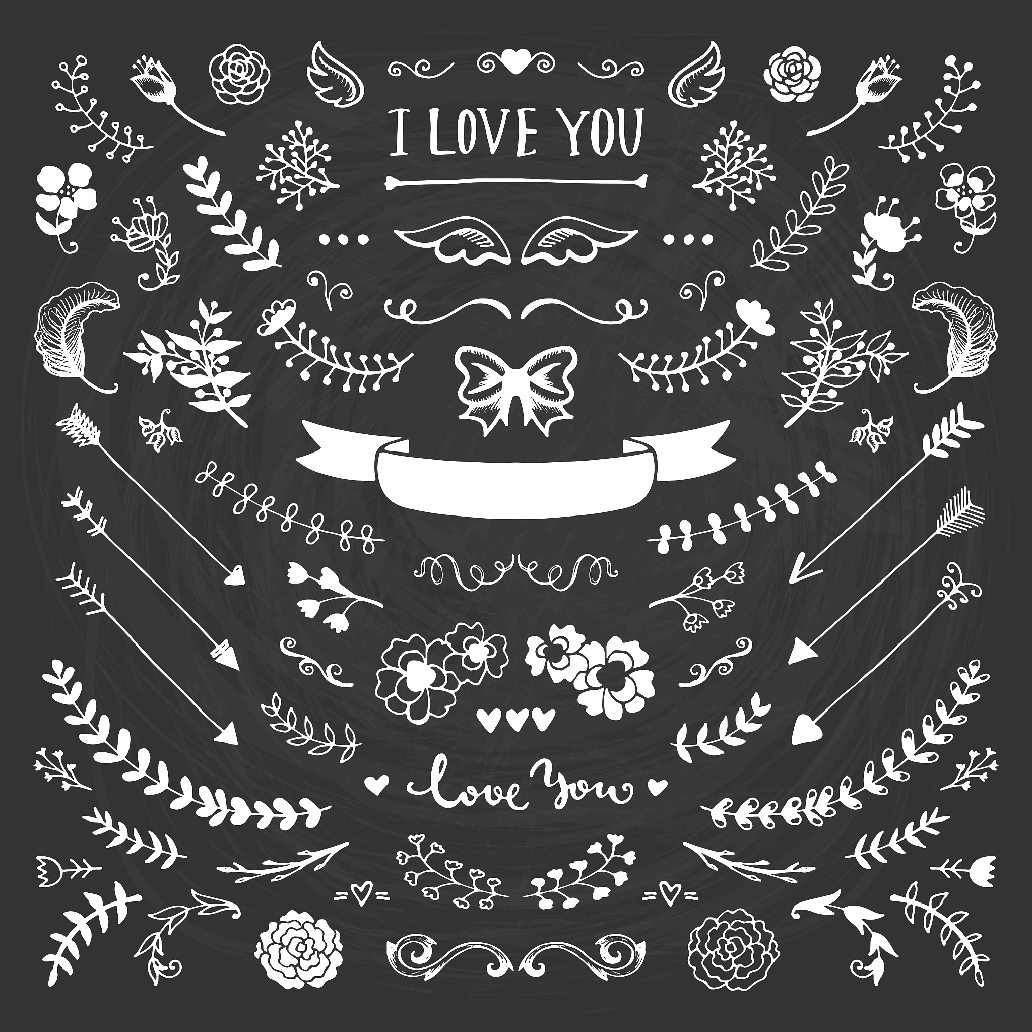 floral elements collection