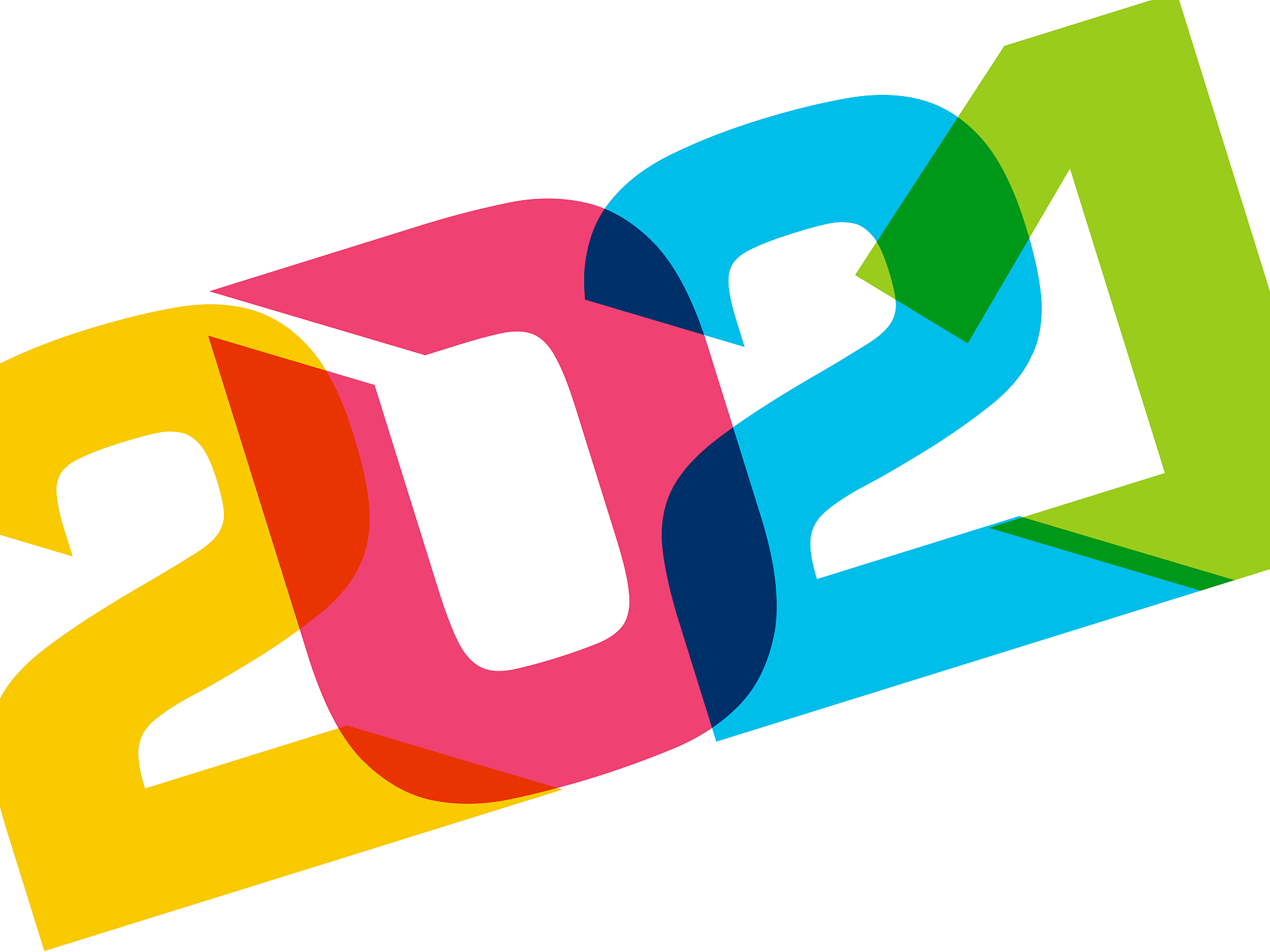 happy new year 2021 text design vector.