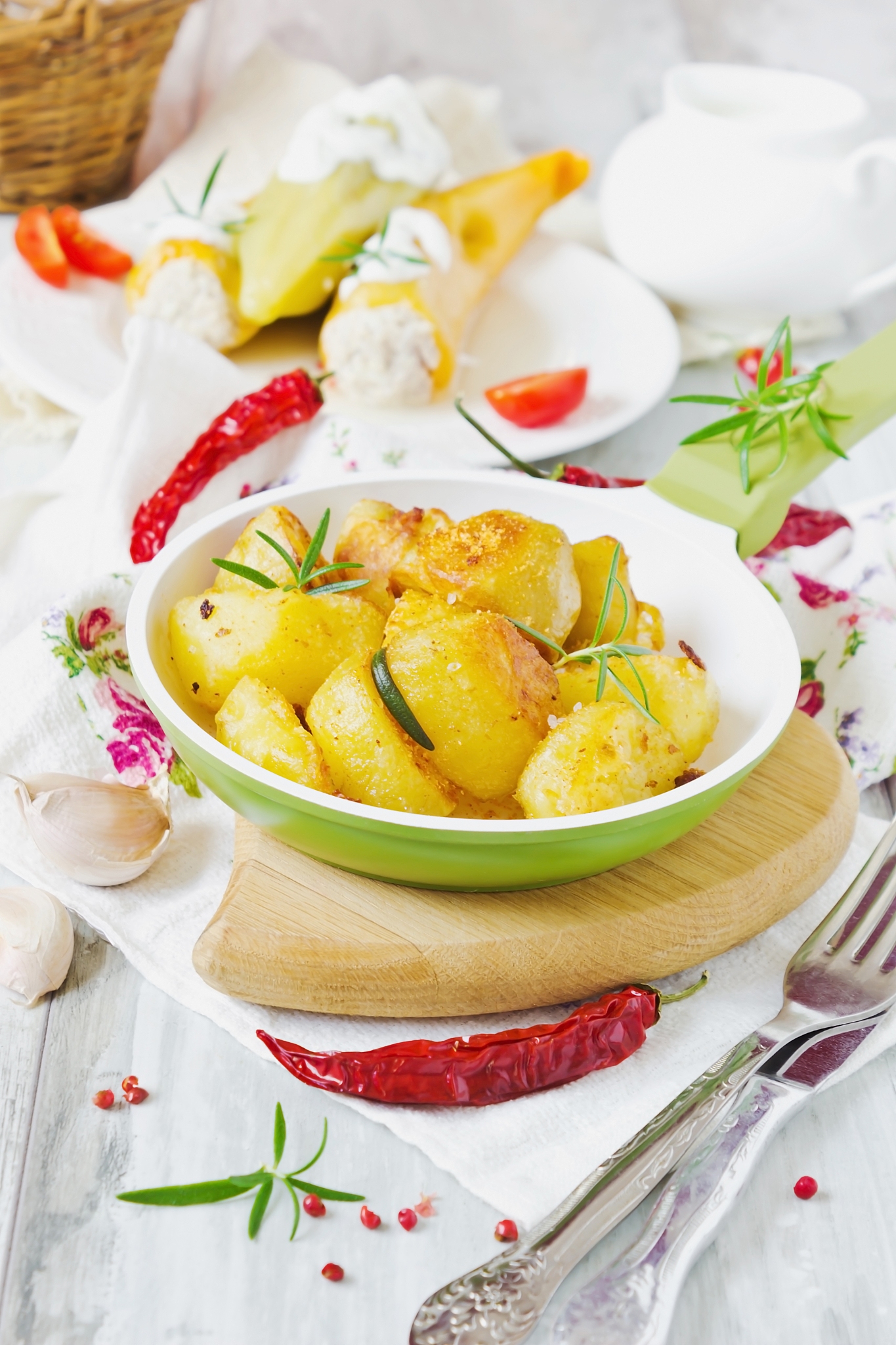 fried potatoes