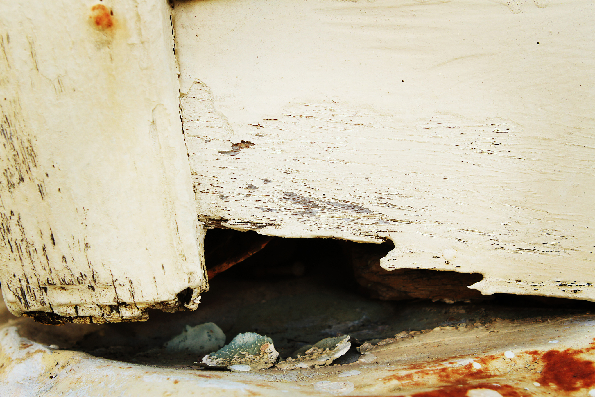 damaged building