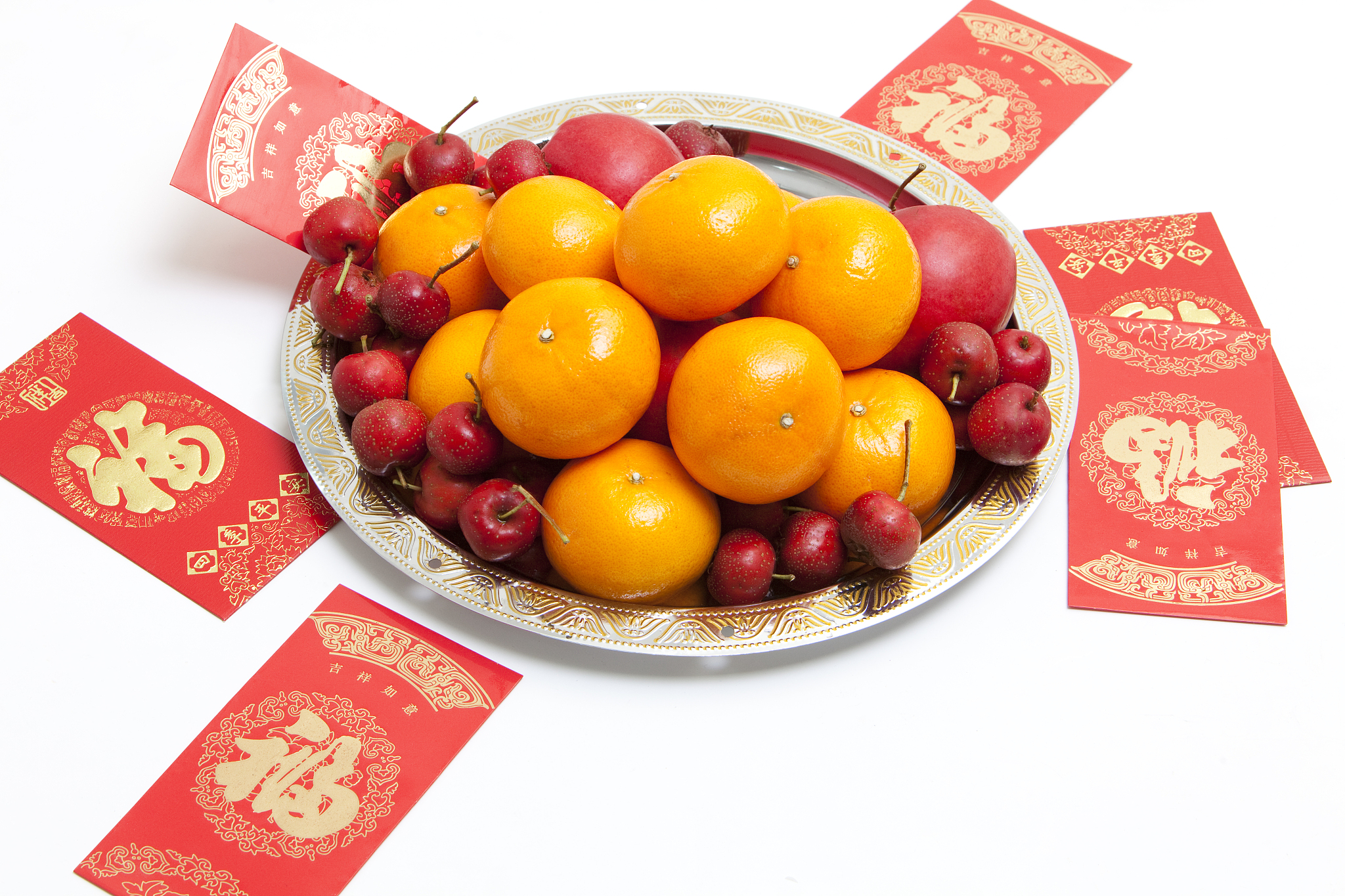 新年果盘和红包