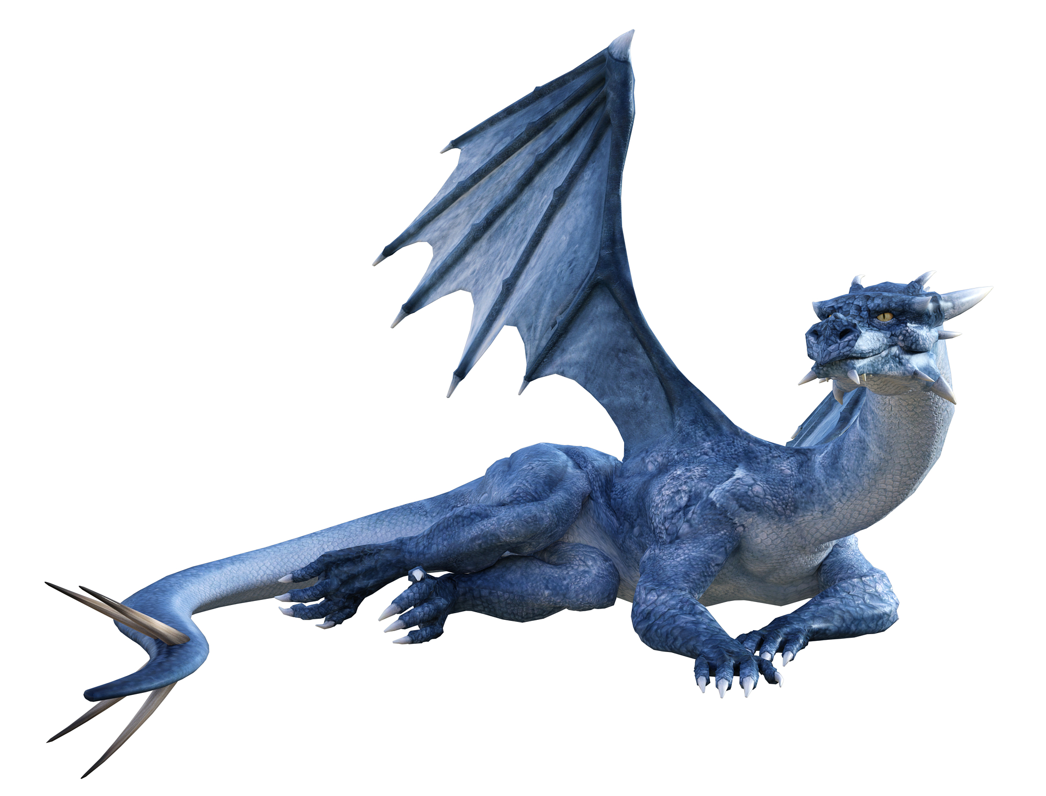 dragon isolated on white, 3d render.