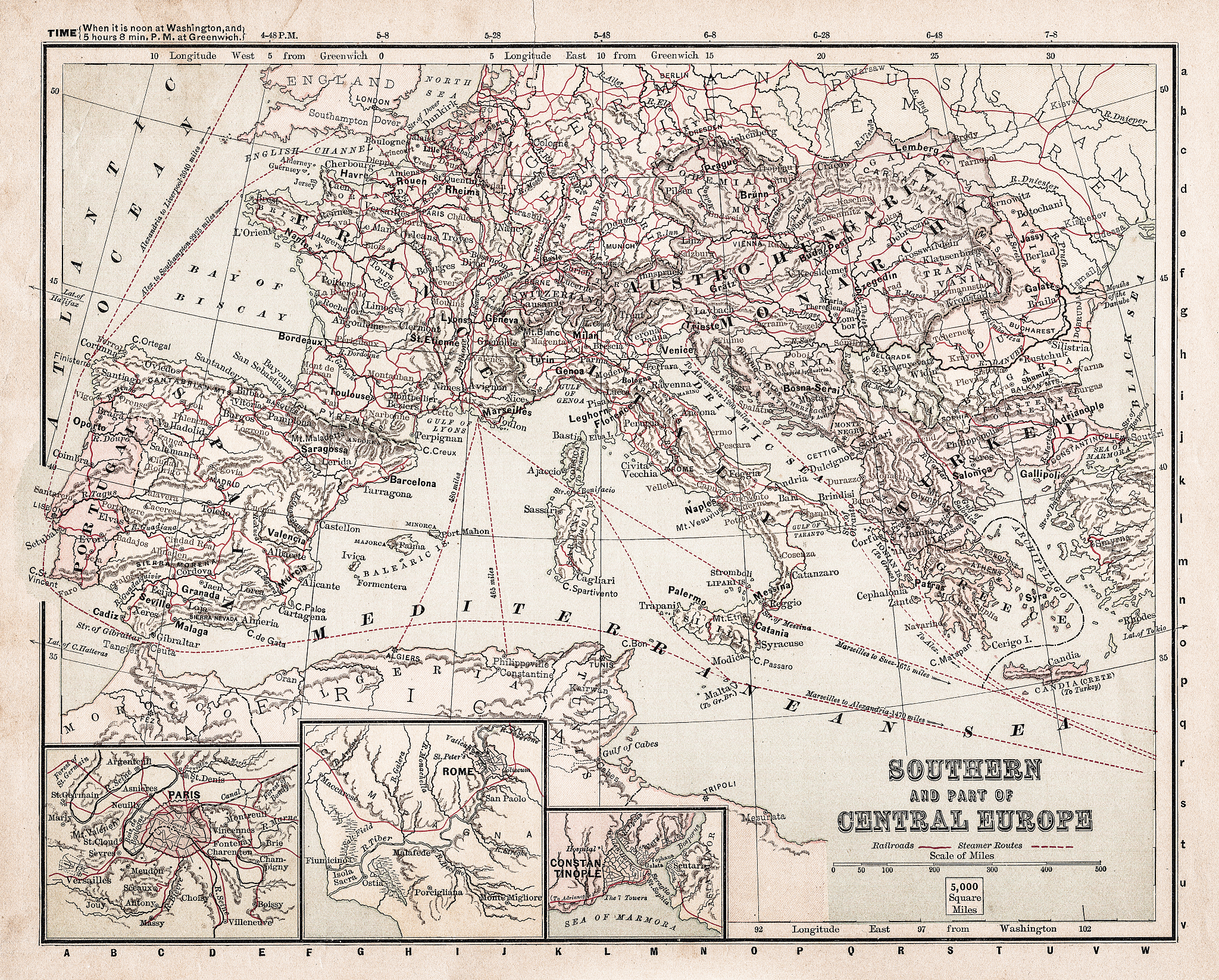 map of europe 1881
