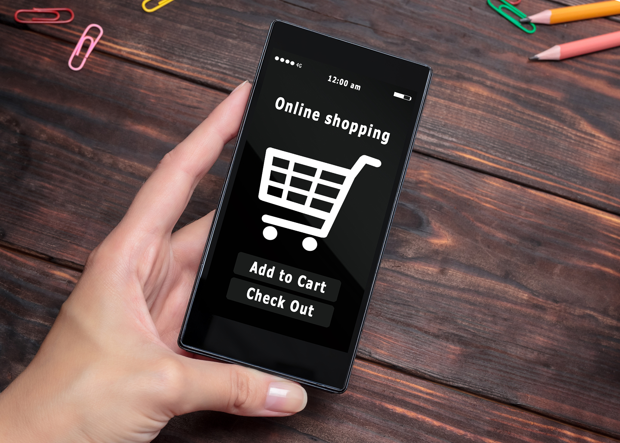 online shopping at the internet store. e-commerce.